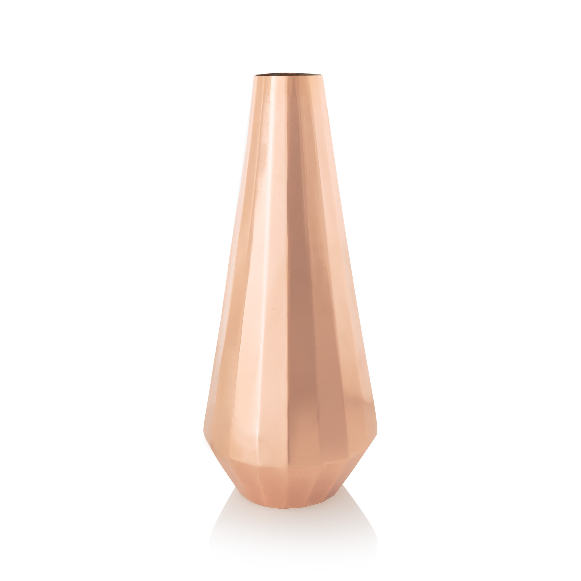 Pleat Metallic Vase Oliver Bonas