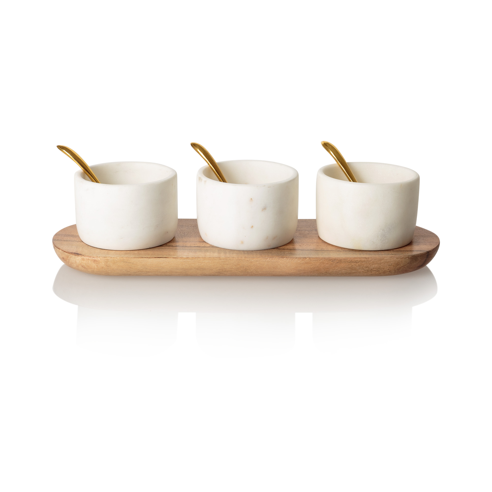 Marble Pinch Pot & Tray Set Oliver Bonas