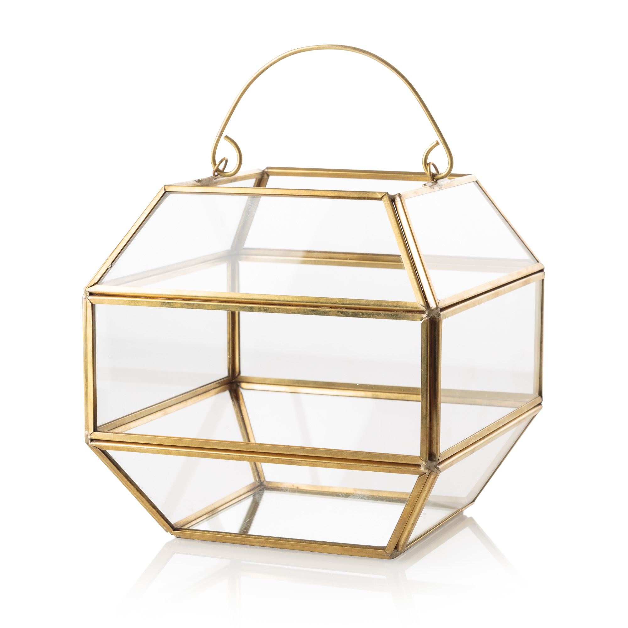 Gold & Glass Gem Terrarium Oliver Bonas