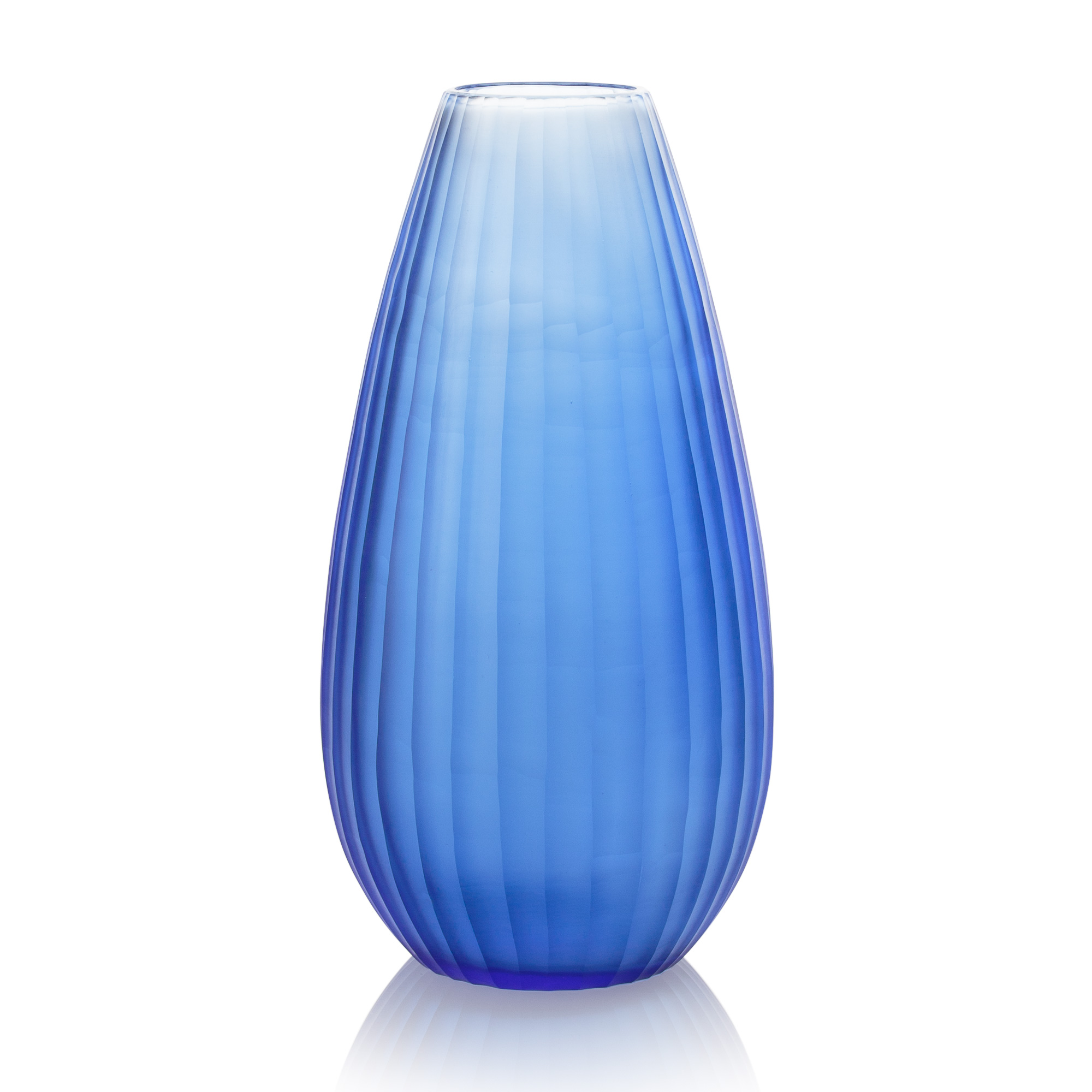 Hand Cut Glass Vase Oliver Bonas