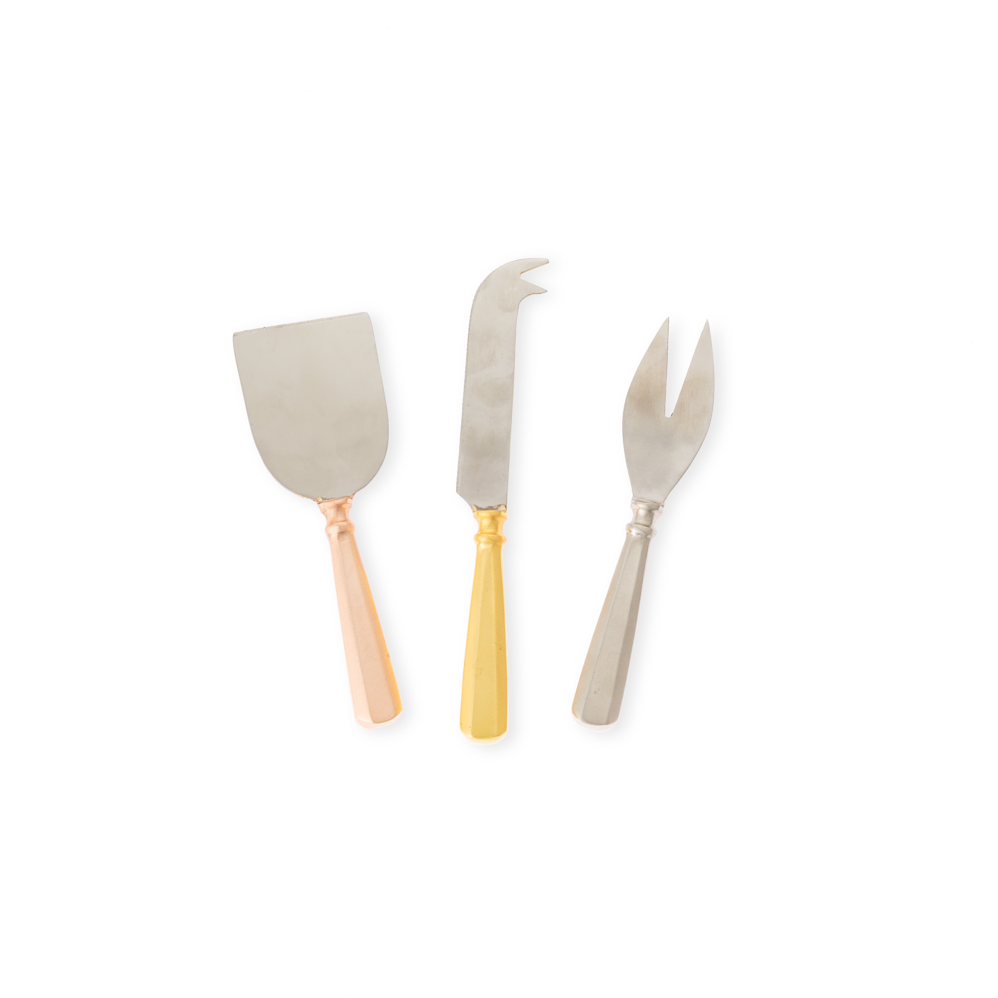 Mixed Metallic Cheese Knives Oliver Bonas