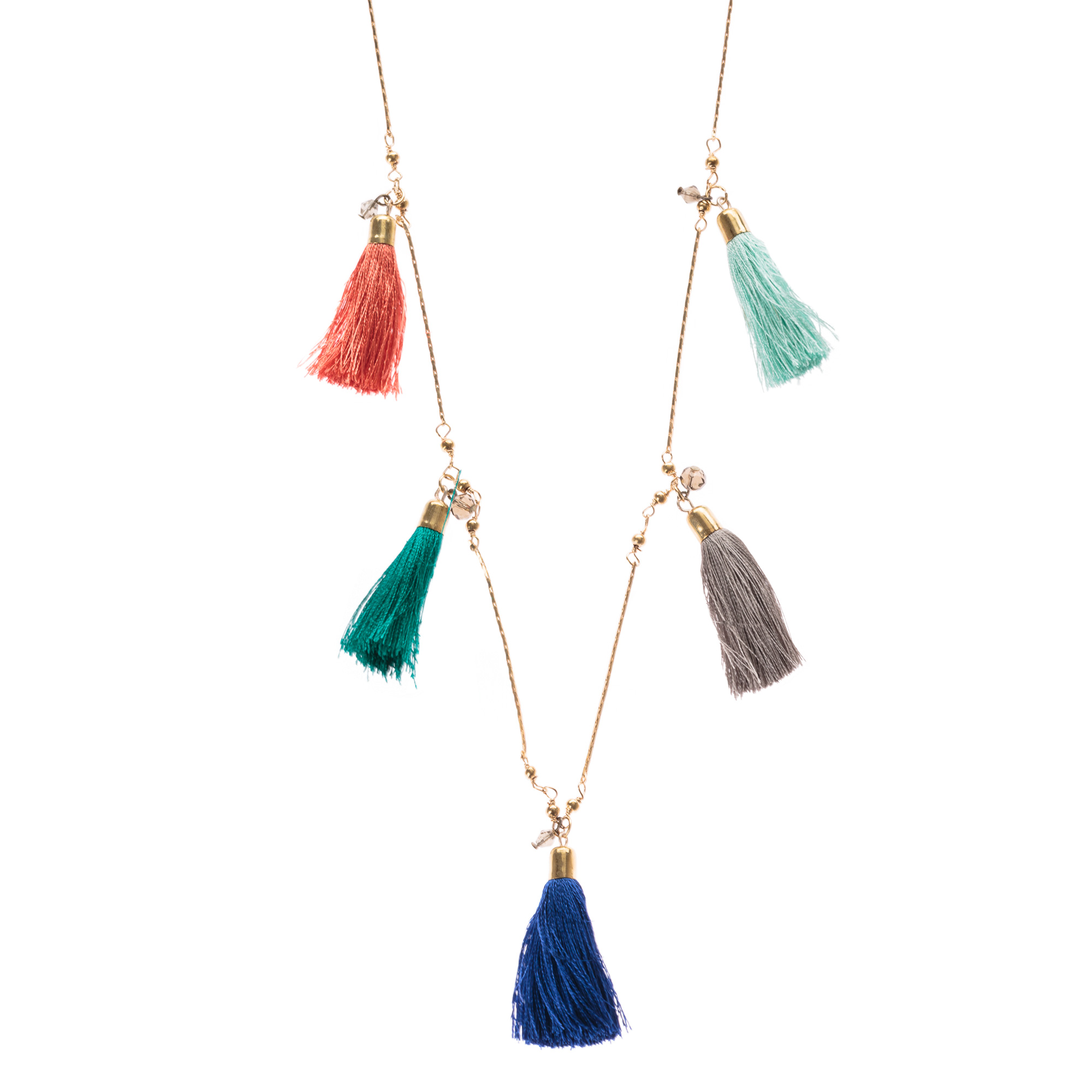Lutak Statement Tassel Rope Necklace Oliver Bonas
