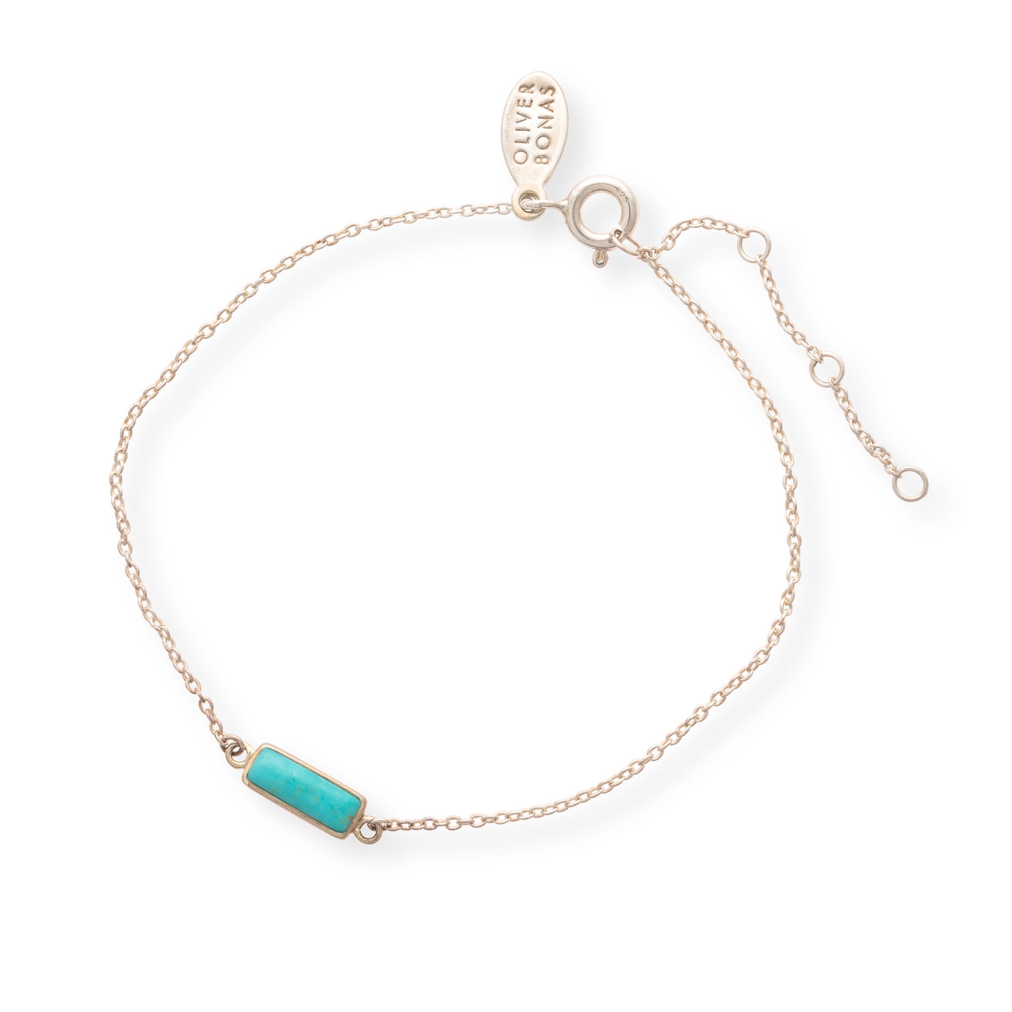 Buy Ayona Turquoise Bar Silver Bracelet from Oliver Bonas | Turquoise ...