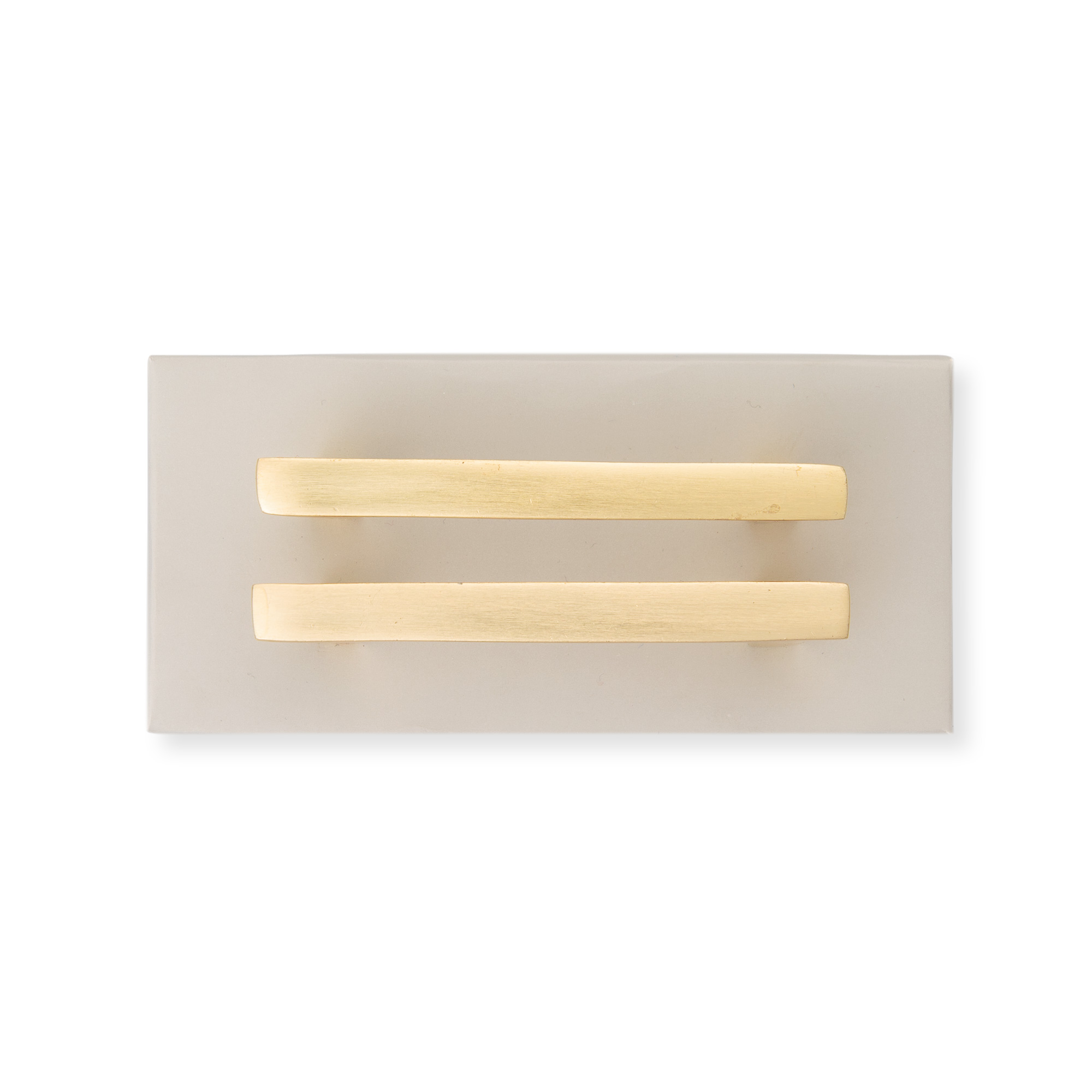 Set of Two Small Bar Gold Drawer Pulls Oliver Bonas