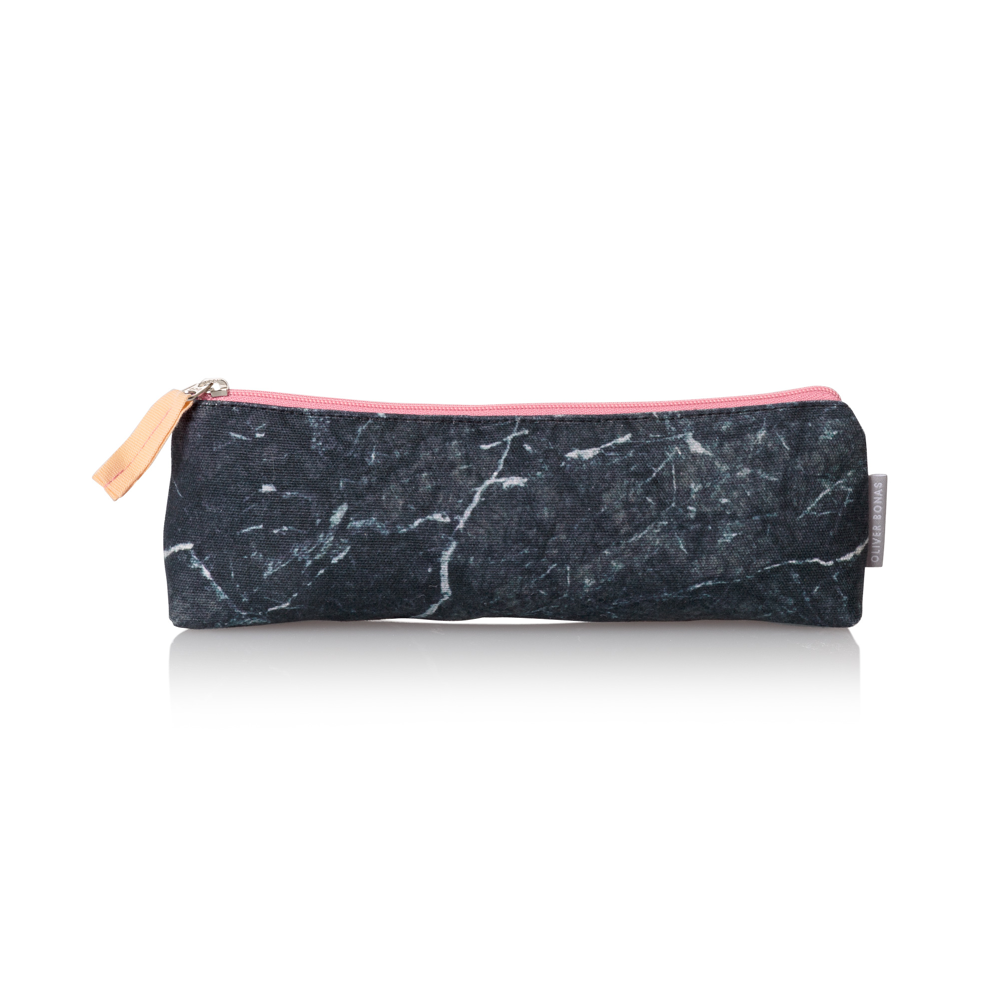 Black Marble Pencil Case Oliver Bonas