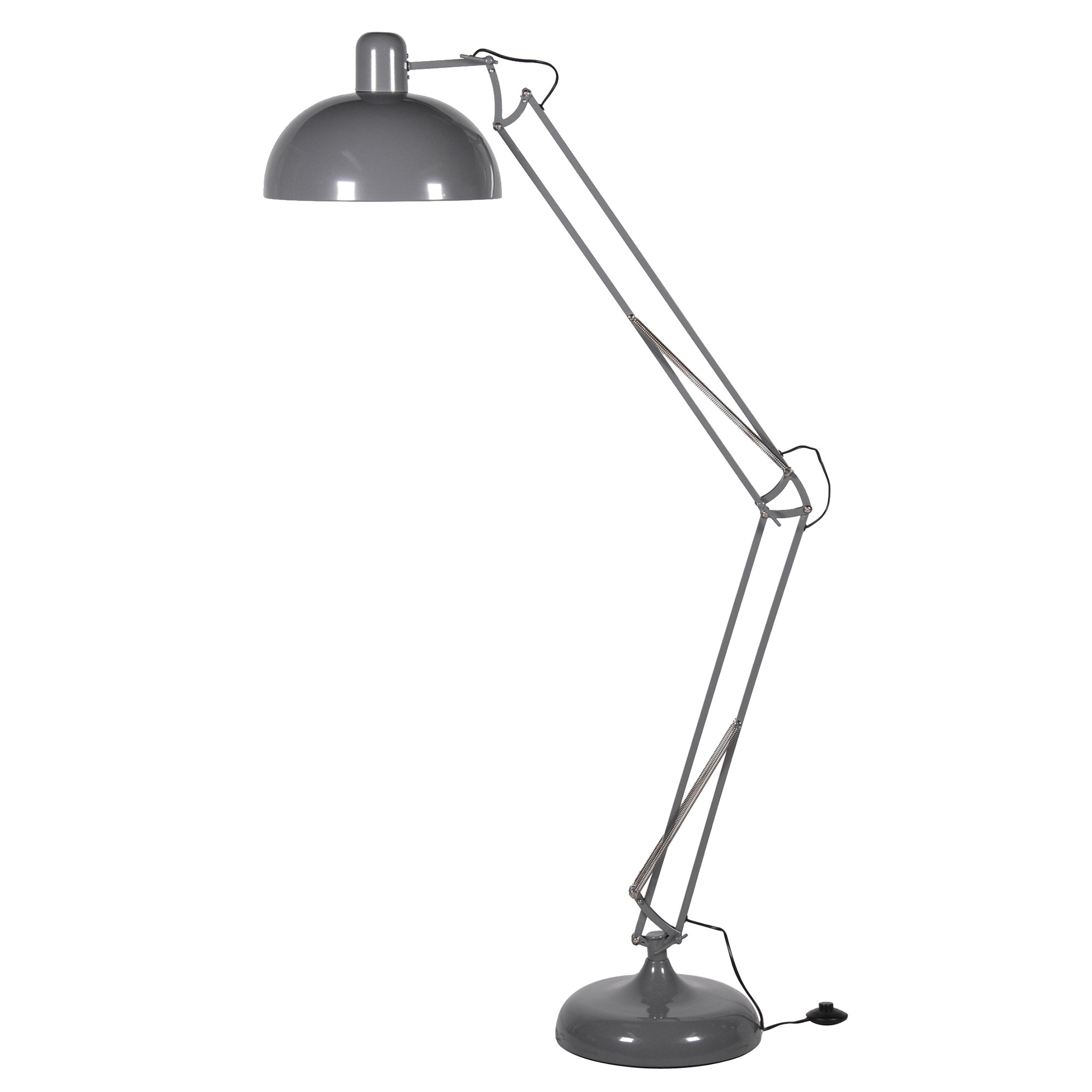 Grey Angled Floor Lamp Oliver Bonas