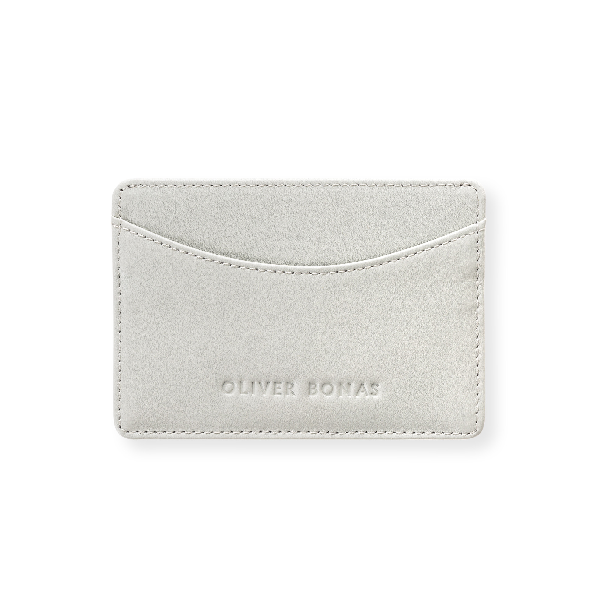 Grey Leather Travel Card Holder Oliver Bonas