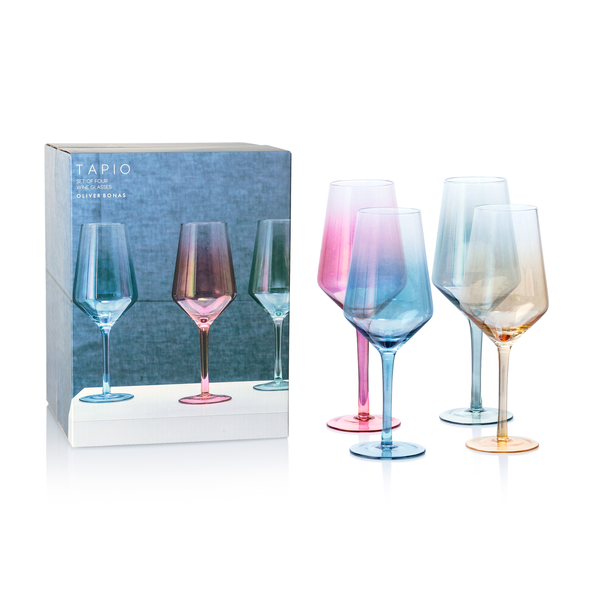 Tapio Set of Four Wine Glasses Oliver Bonas