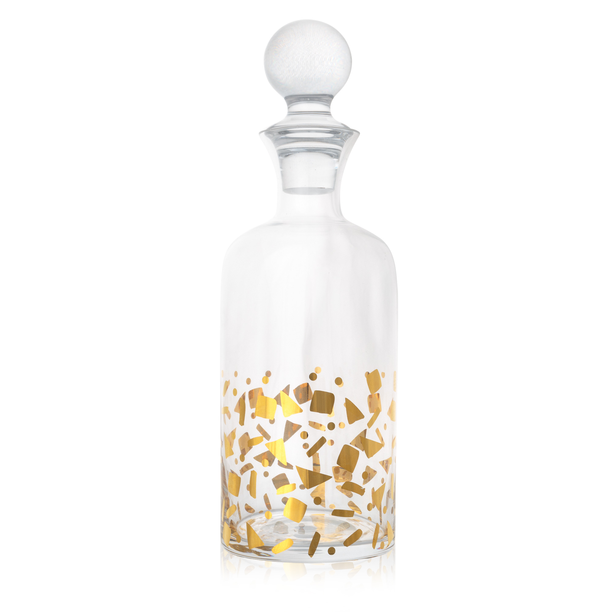 Gold Confetti Decanter Oliver Bonas