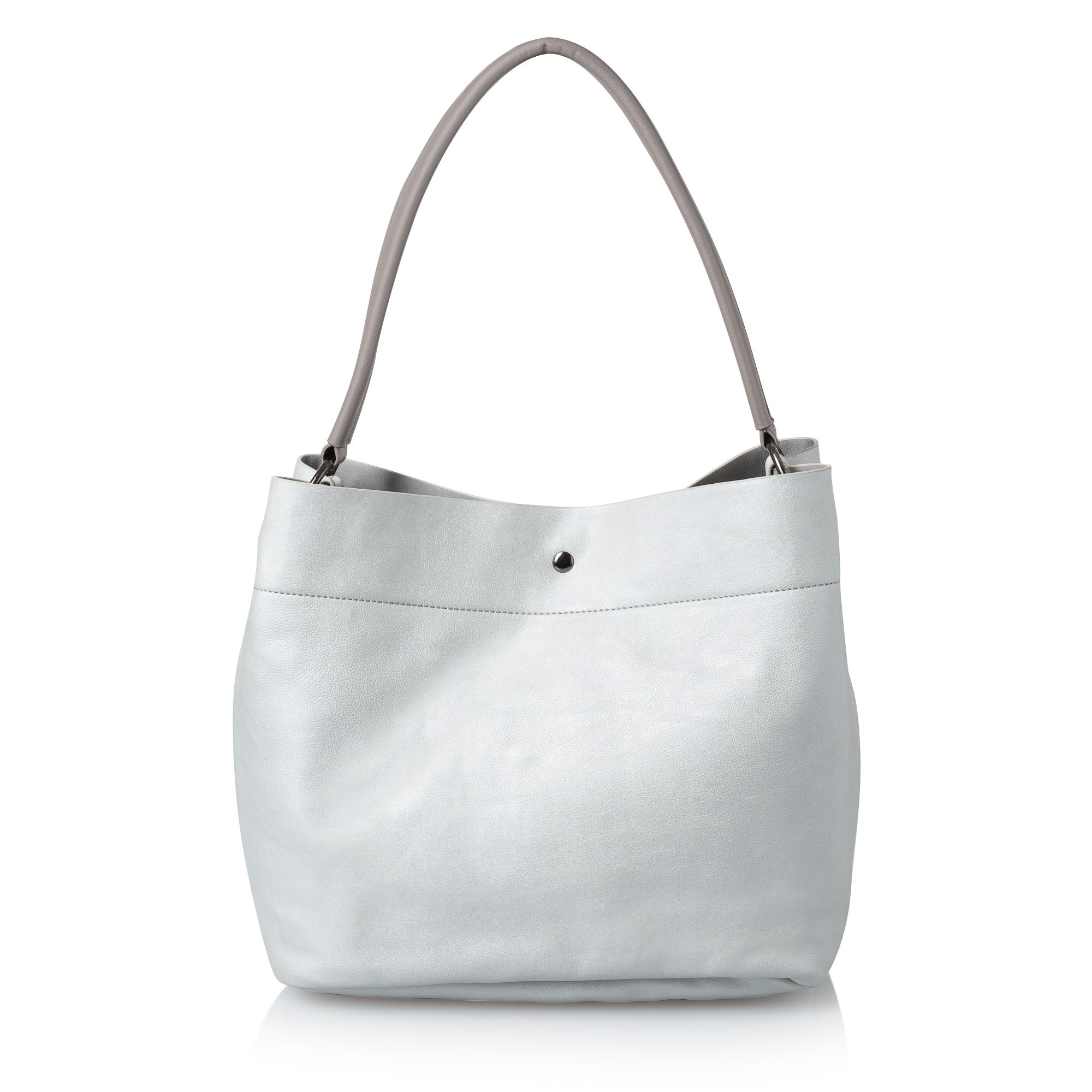 Silver Hobo Slouch Bag | Oliver Bonas
