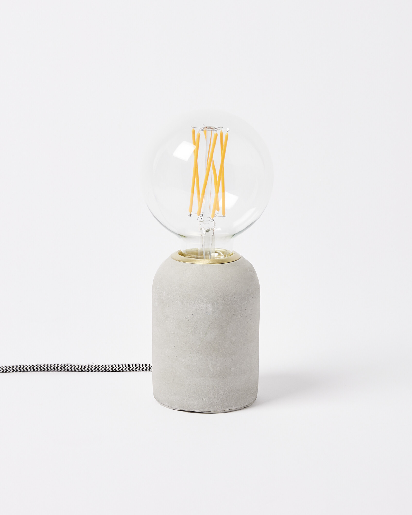 Vico Concrete Grey Desk & Table Lamp Base