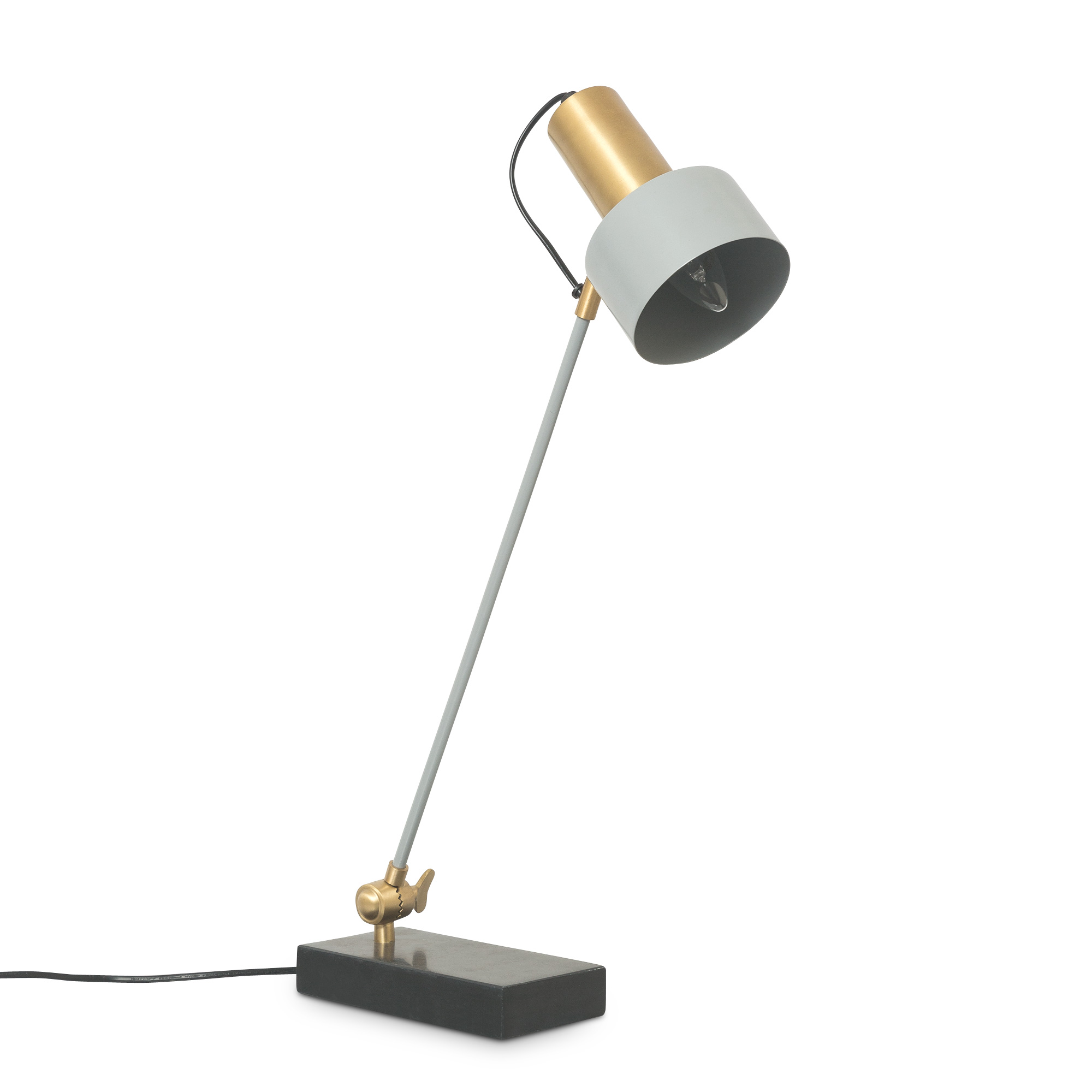 Alba Black Base Desk & Table Lamp Oliver Bonas