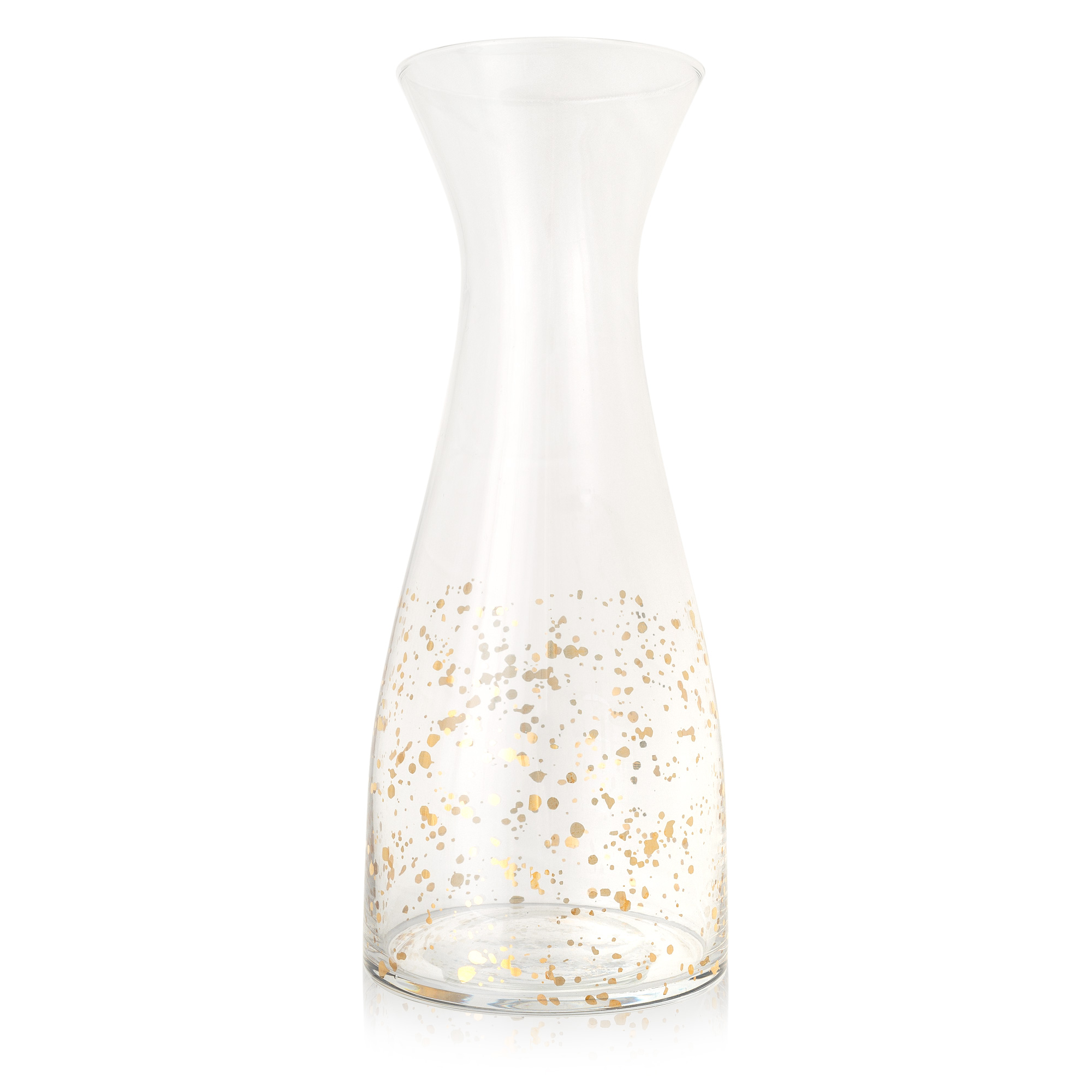 Gold Splatter Glass Carafe Oliver Bonas