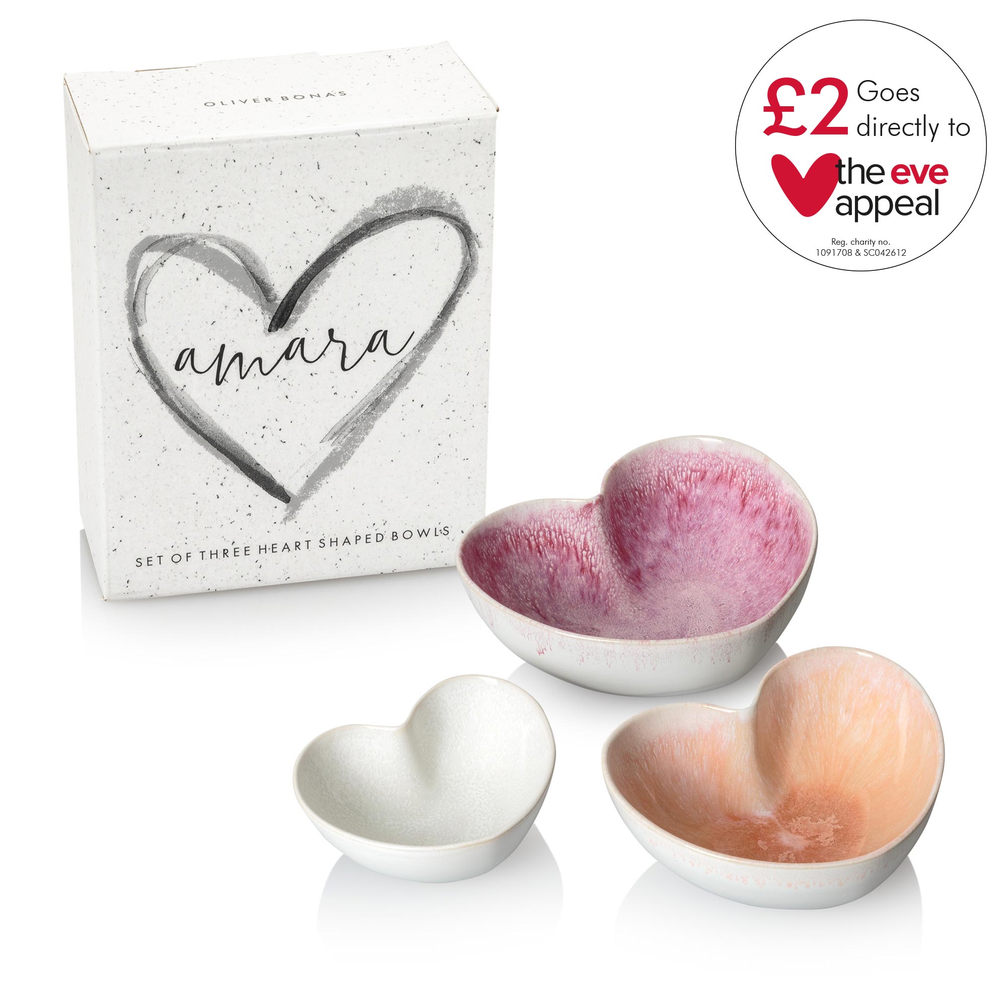 Amara Heart Bowls Oliver Bonas