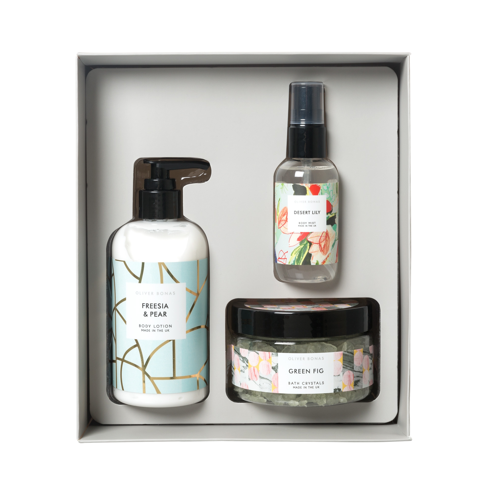 Flora Bath & Body Set Oliver Bonas