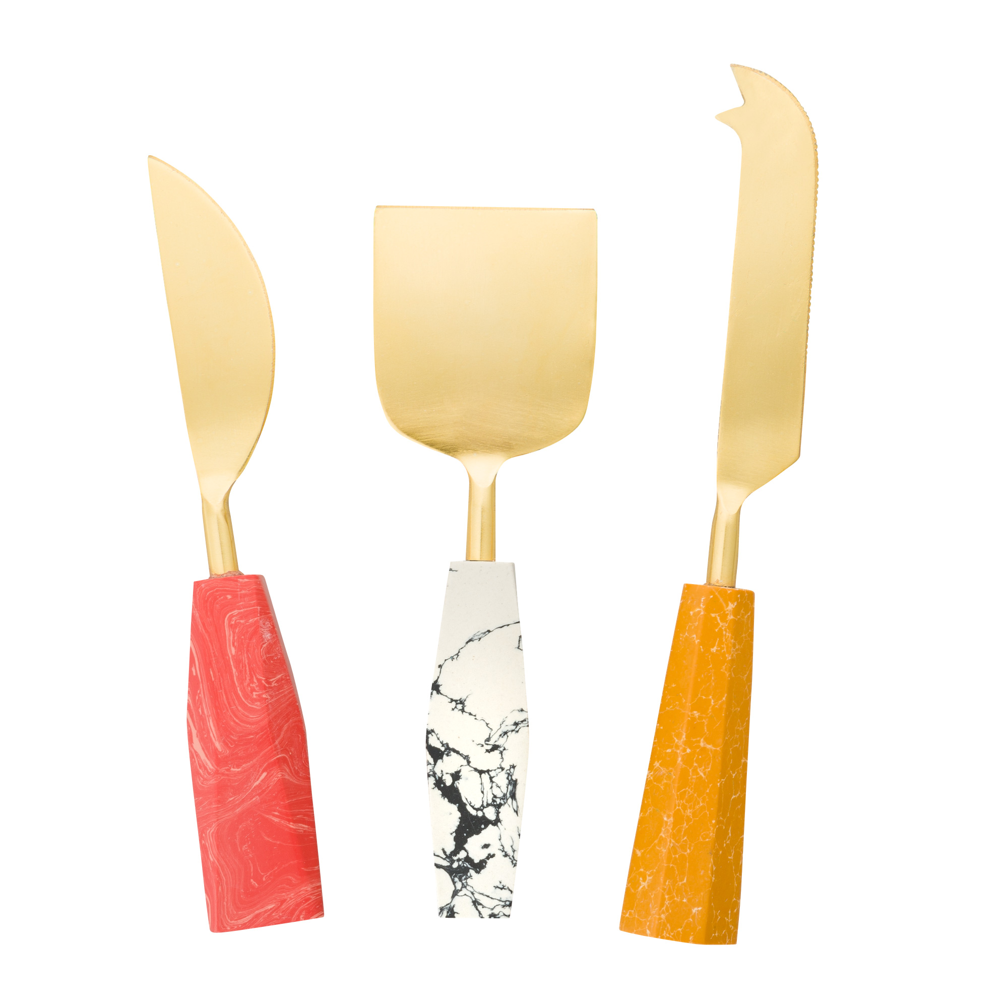 Mose Set of Three Cheese Knives Oliver Bonas