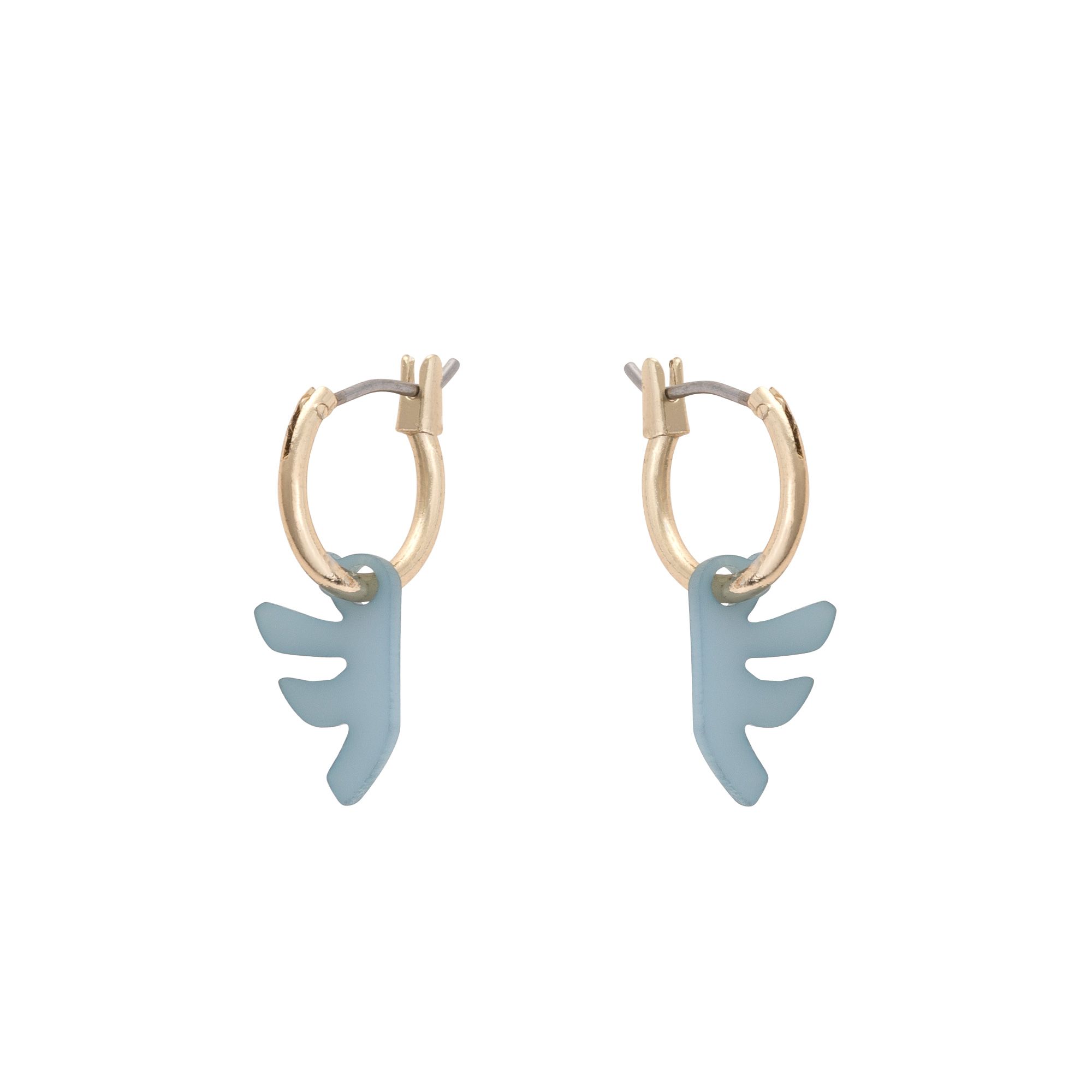 Mini Palm Leaf Hoop Earrings | Oliver Bonas