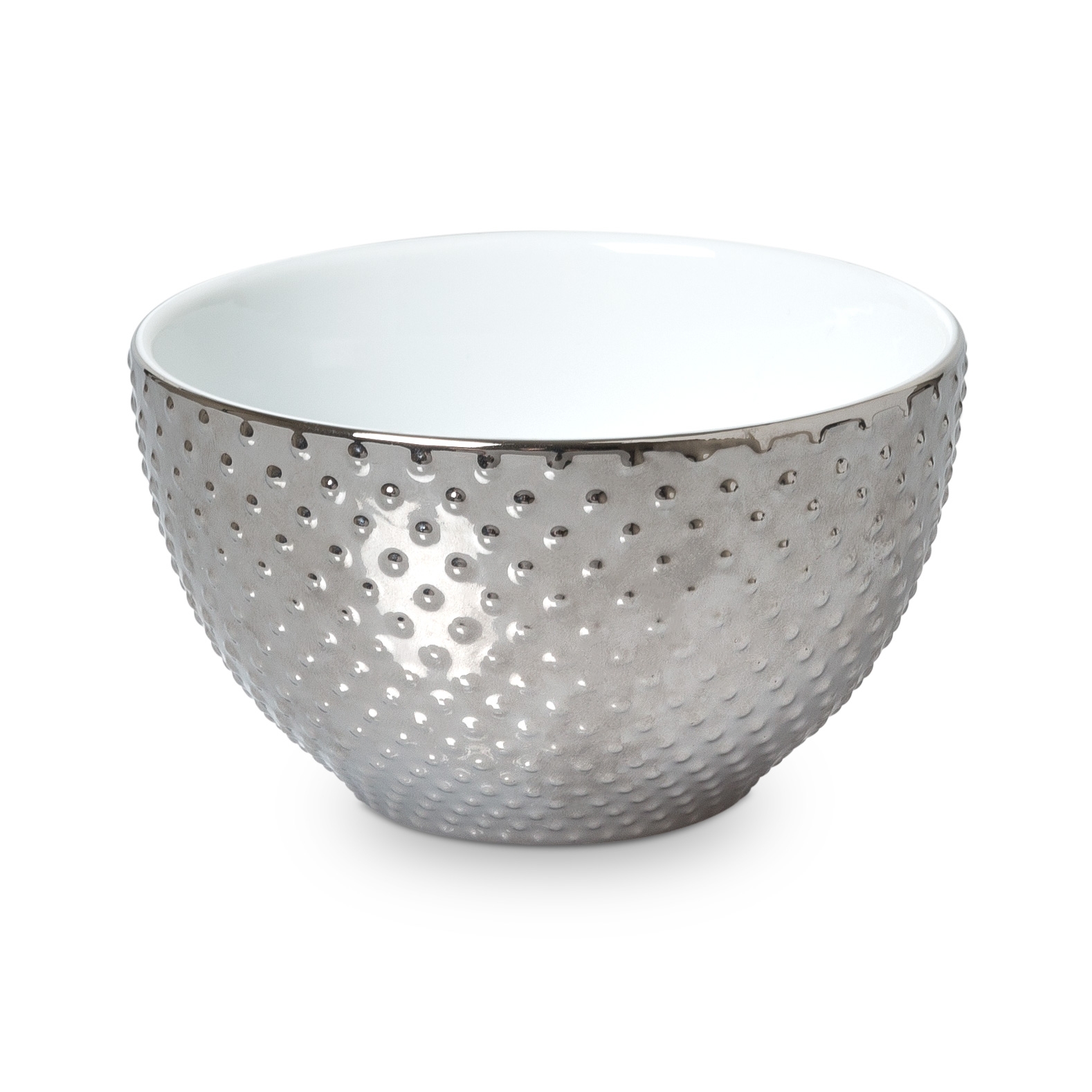 Medium Metallic Dot Bowl Oliver Bonas