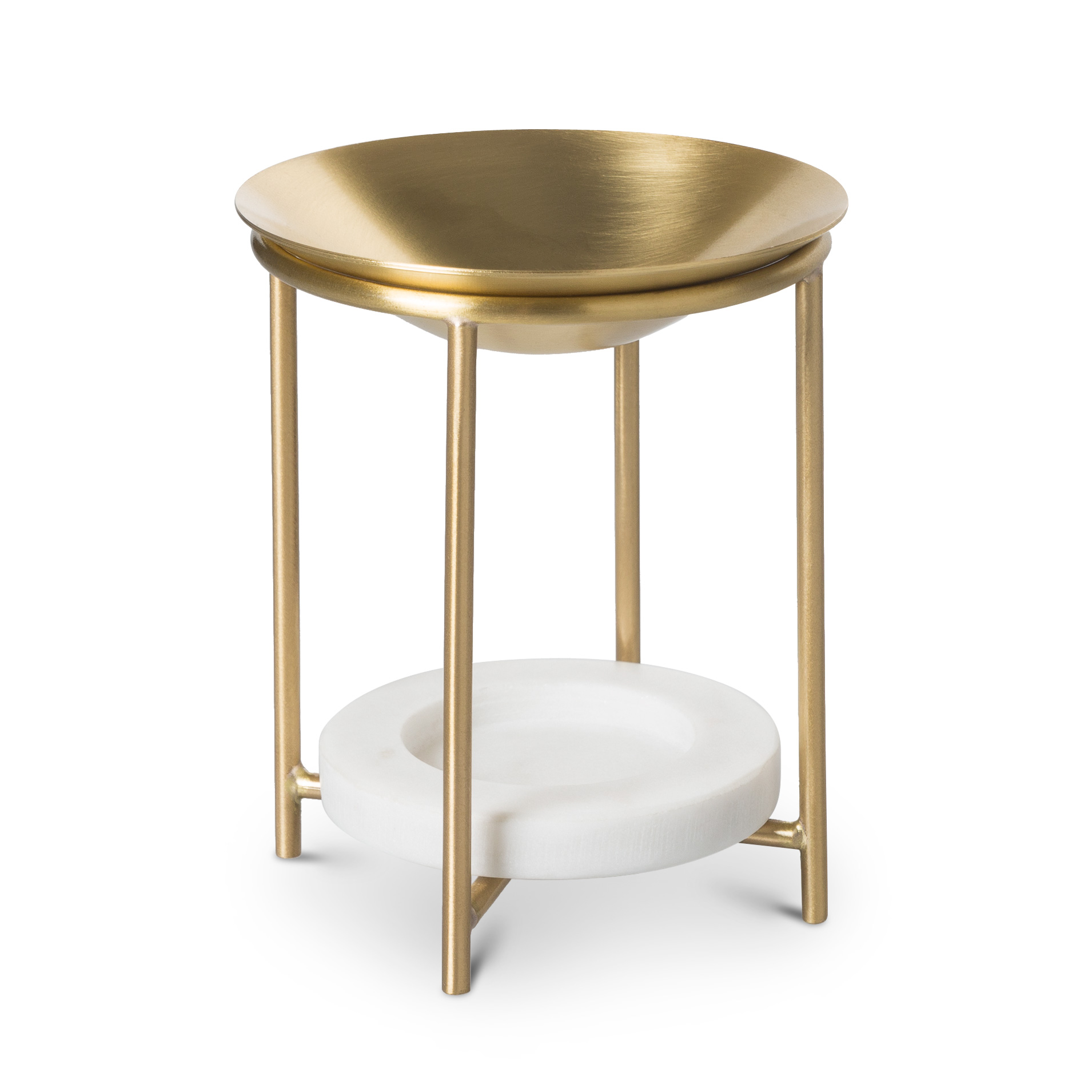 Marble & Brass Oil Burner Oliver Bonas