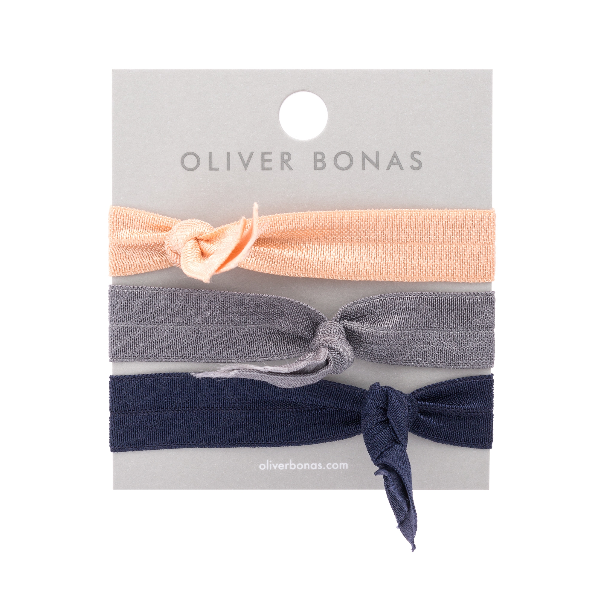 Set of Three Ribbon Knot Hair Elastics Oliver Bonas