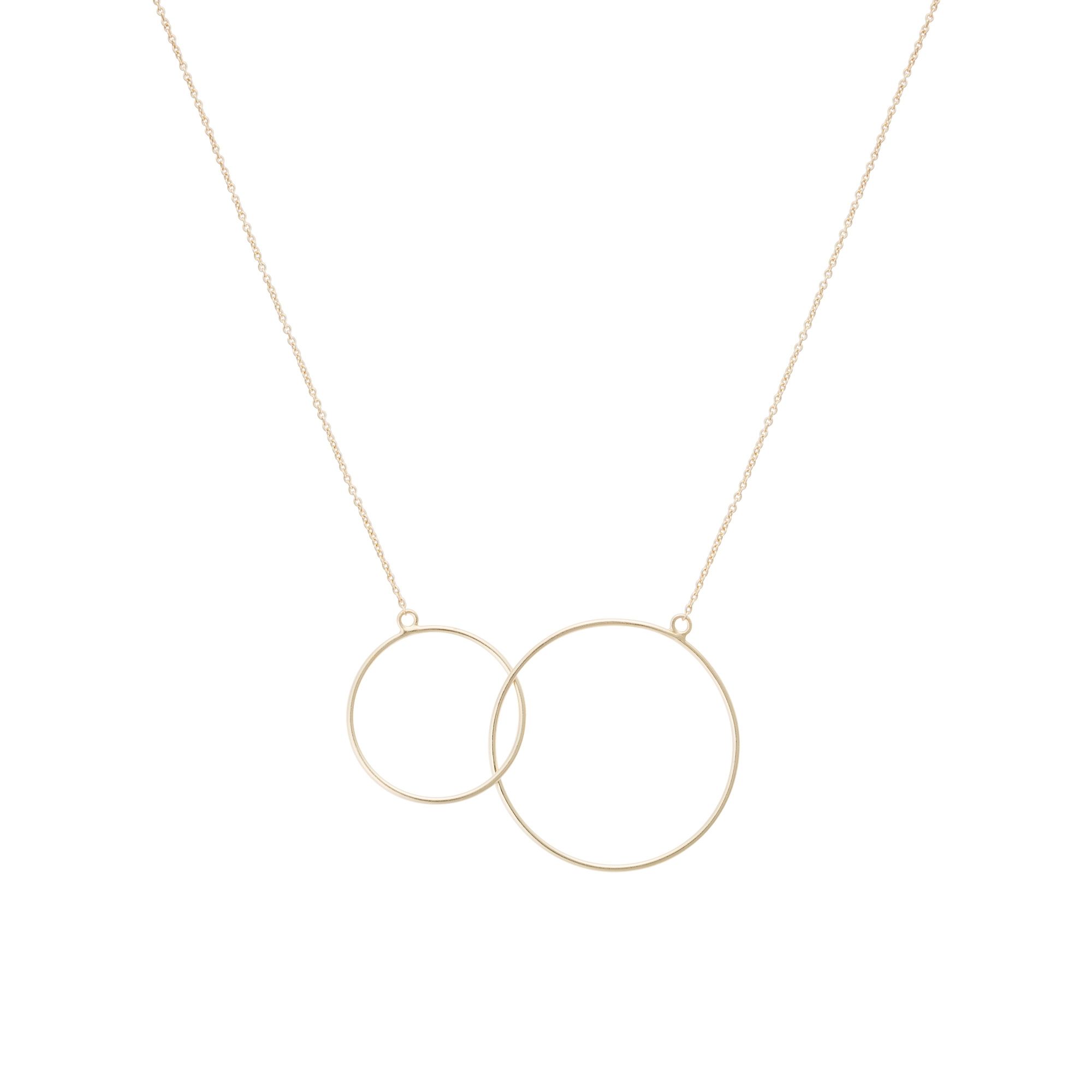 Oliver Bonas Women Dawn Silver & Gold Plated Pendant Necklace 