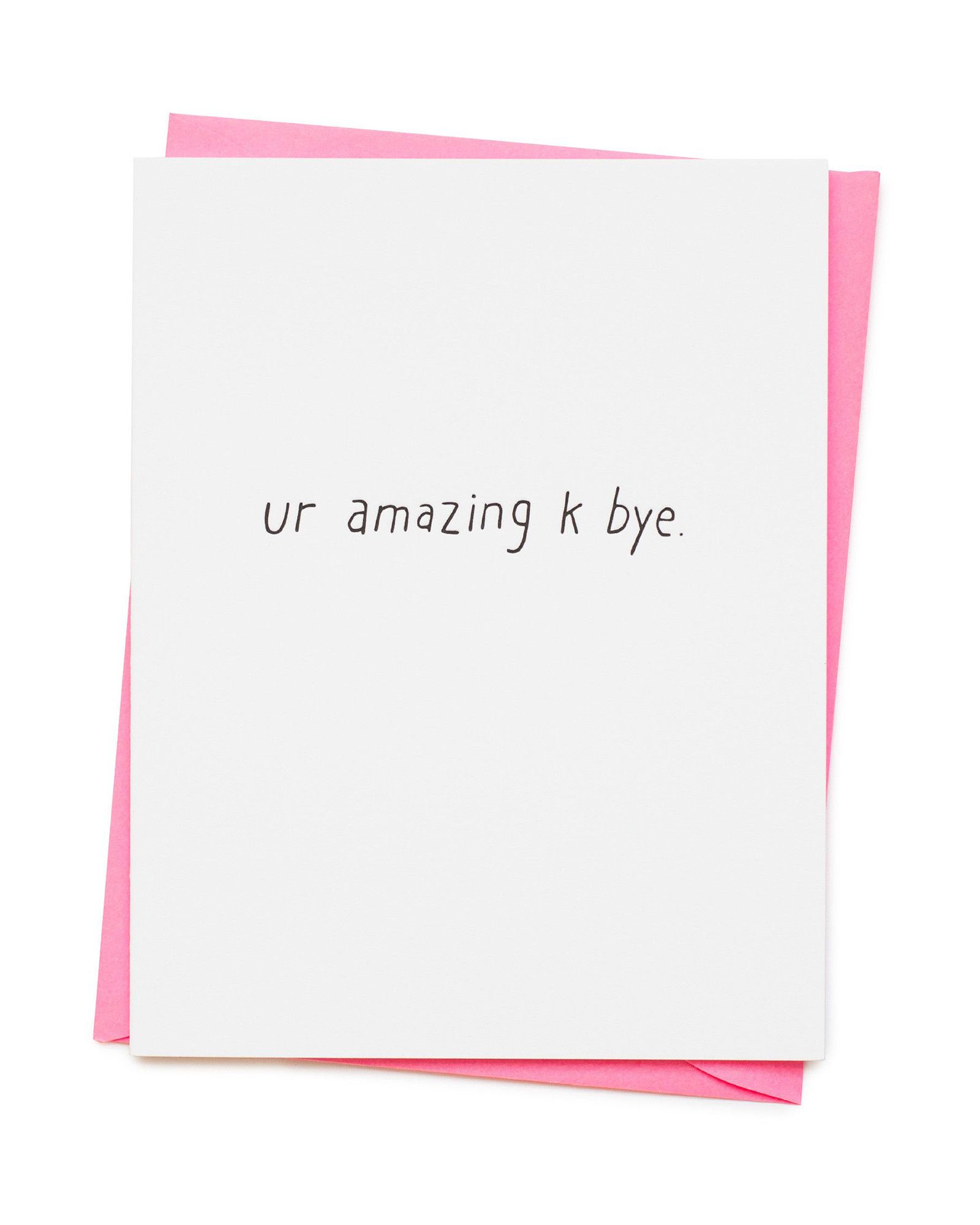 UR Amazing K Bye Valentine's Day Card | Oliver Bonas