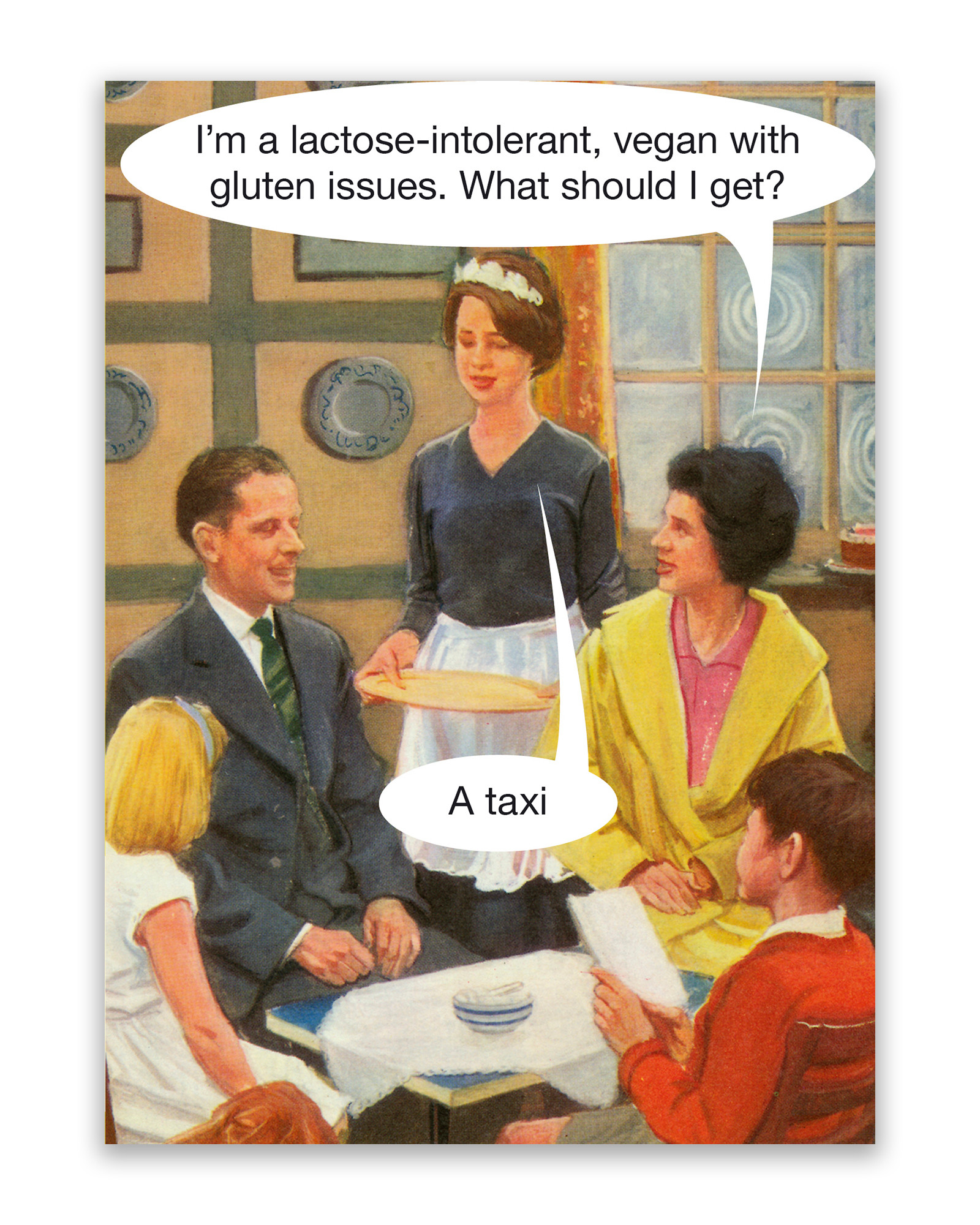 Lactose Intolerant Birthday Card Oliver Bonas