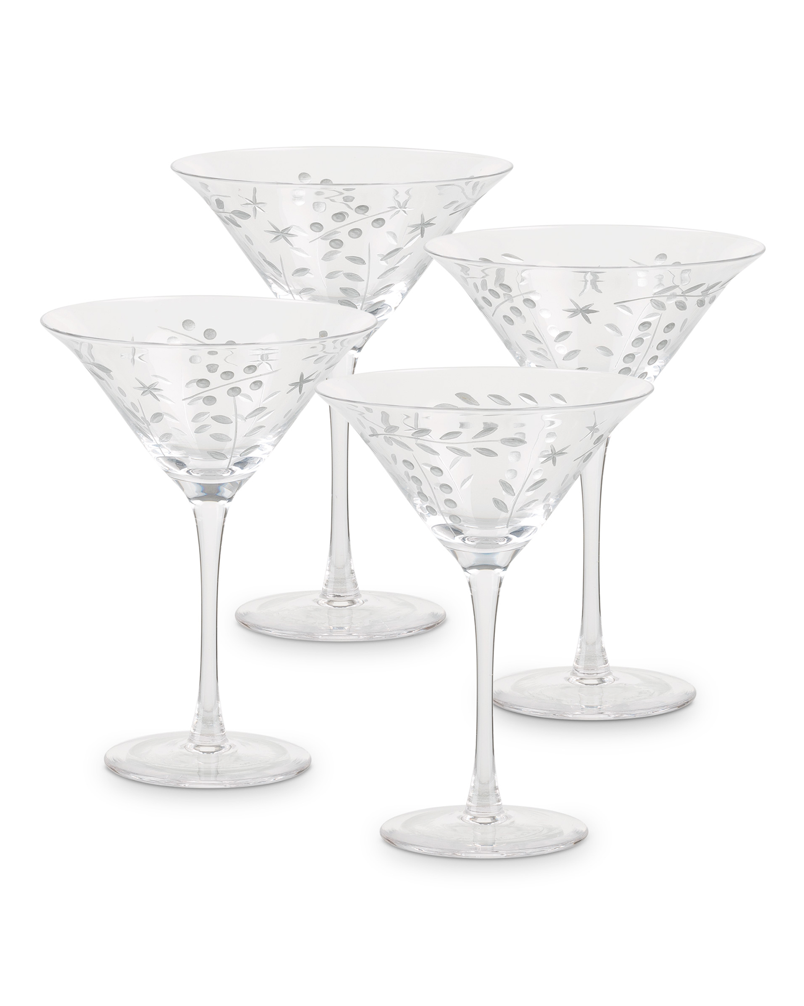 Ada Martini Glasses Set of Four Oliver Bonas