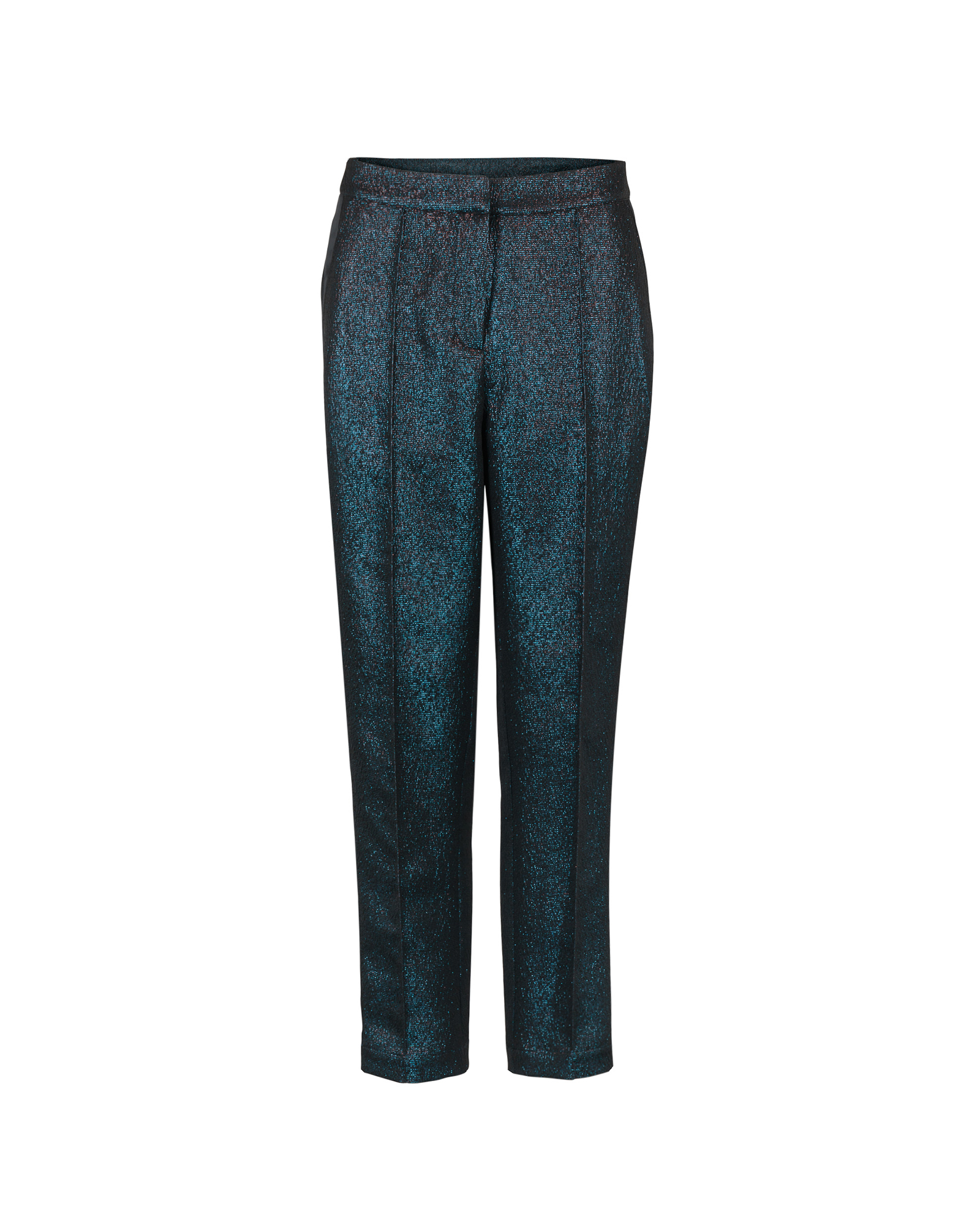 black trousers with sparkle stripe