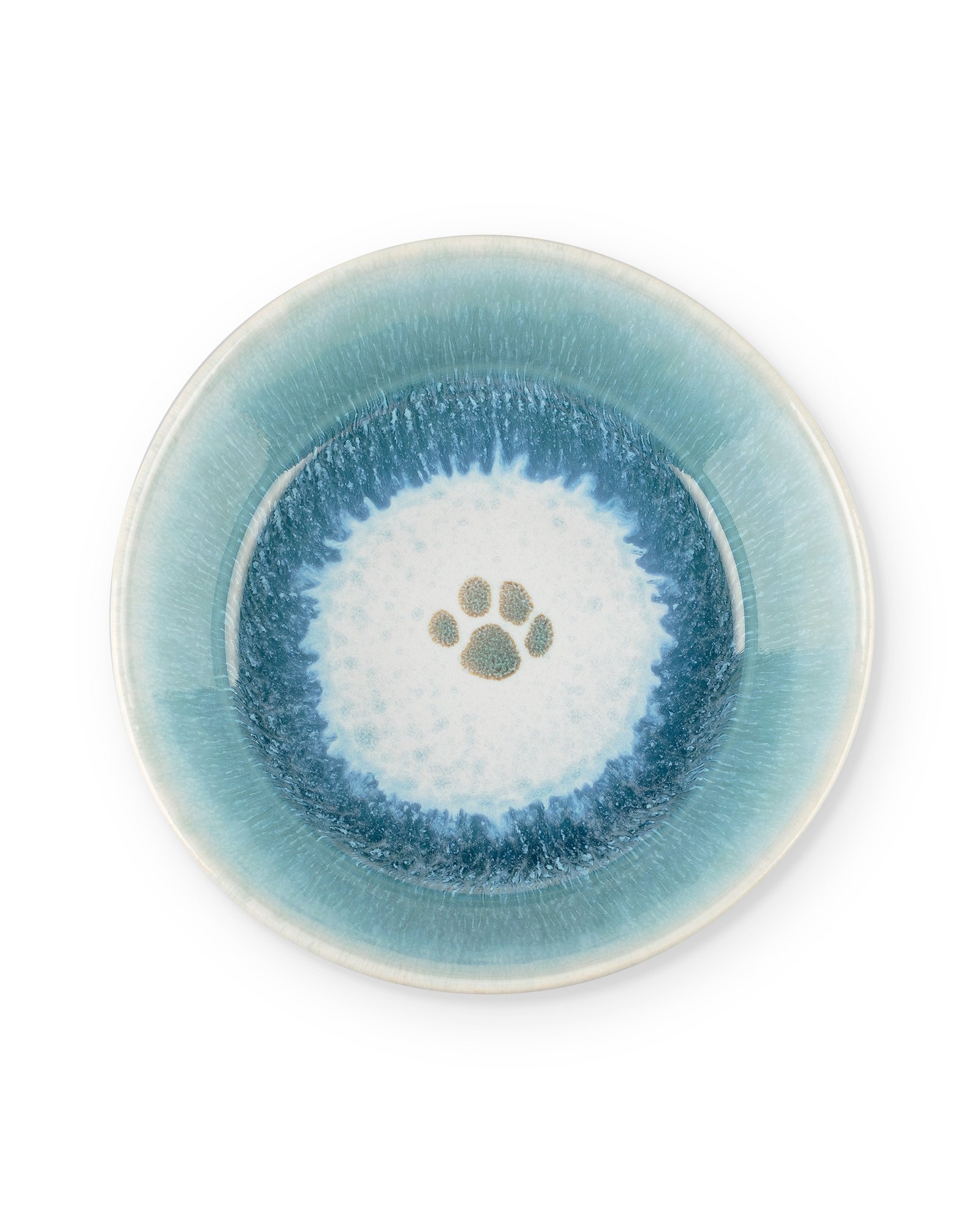 Paw Print Ceramic Pet Bowl Oliver Bonas