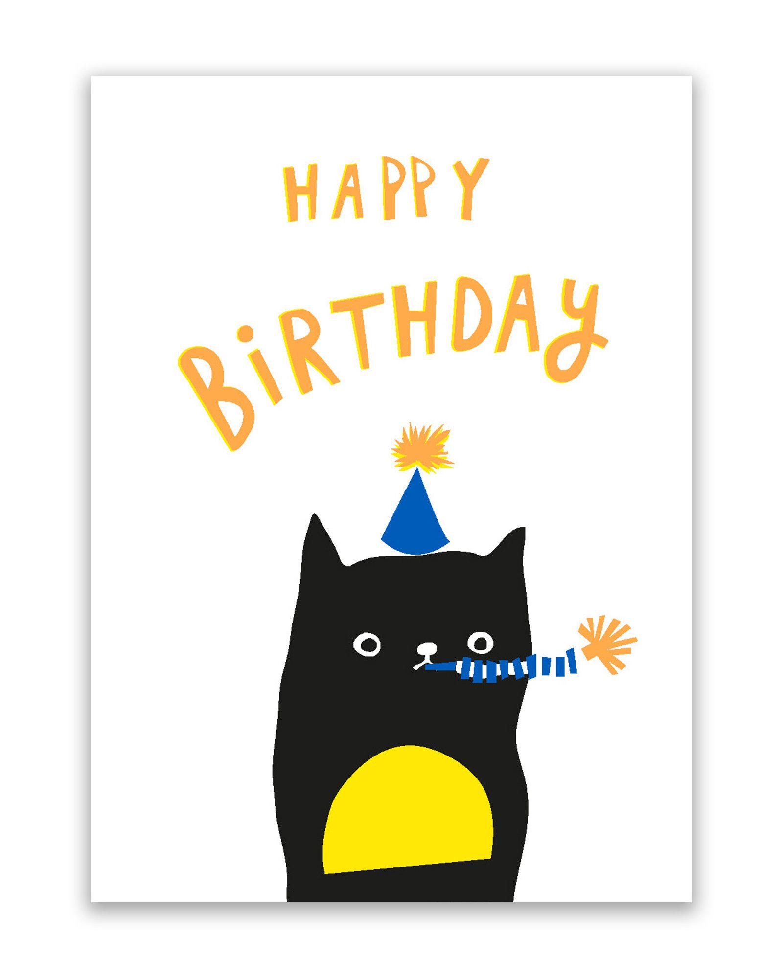 Happy Birthday Cat Birthday Card