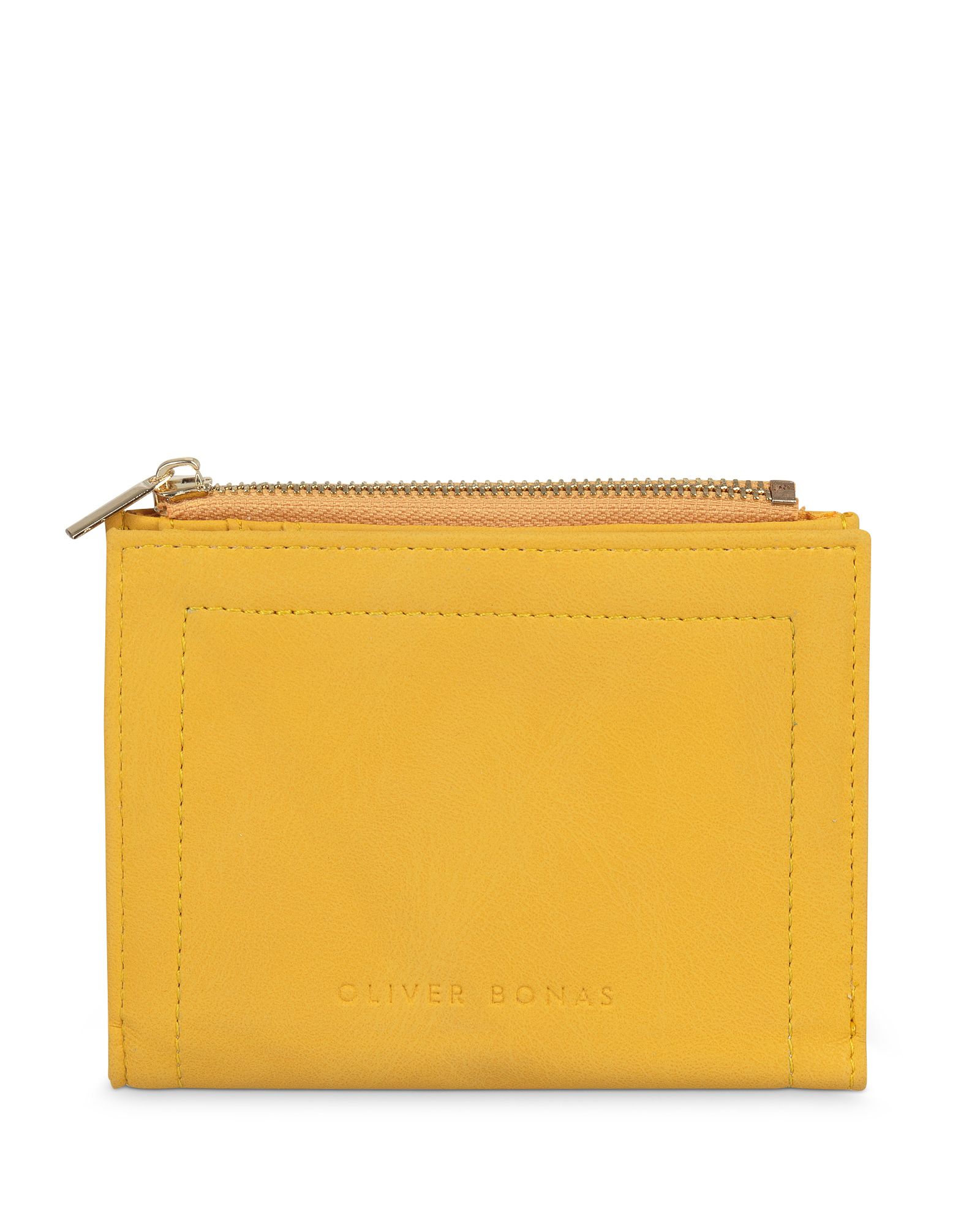 Kinley Half Size Yellow Fold Over Purse | Oliver Bonas