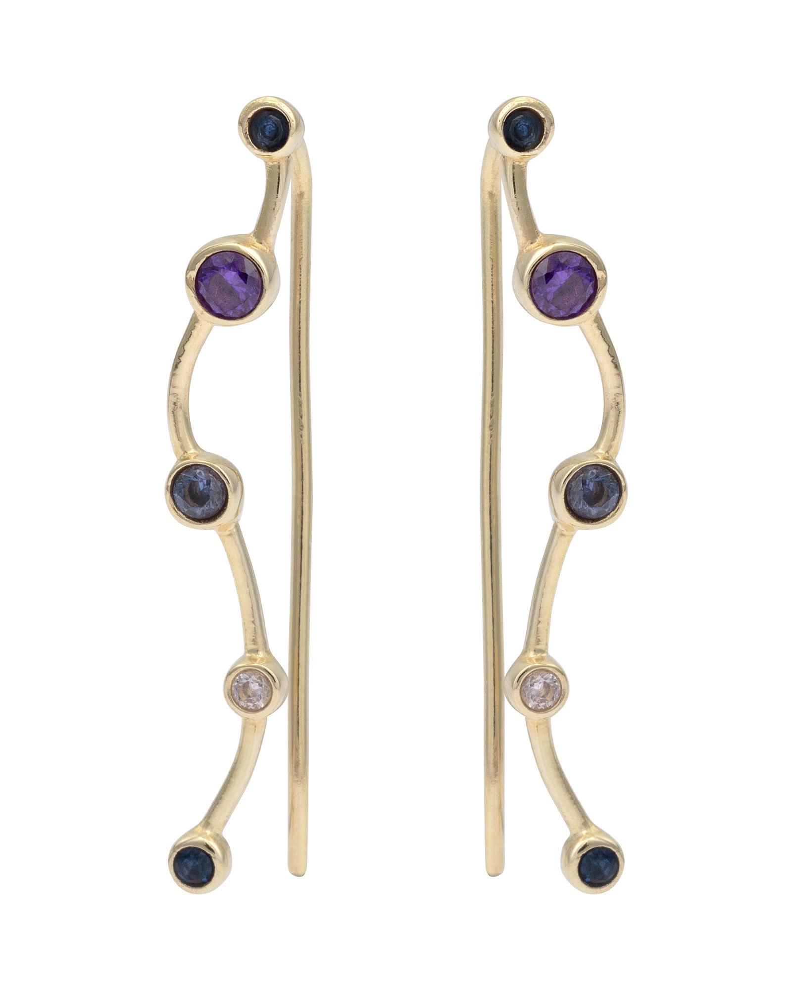 Gold creeper earrings Clearance