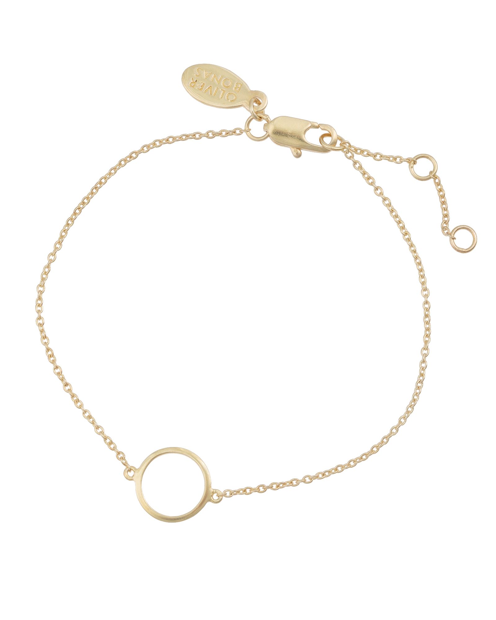 Kerey Fine Circle Gold Plated Chain Bracelet | Oliver Bonas
