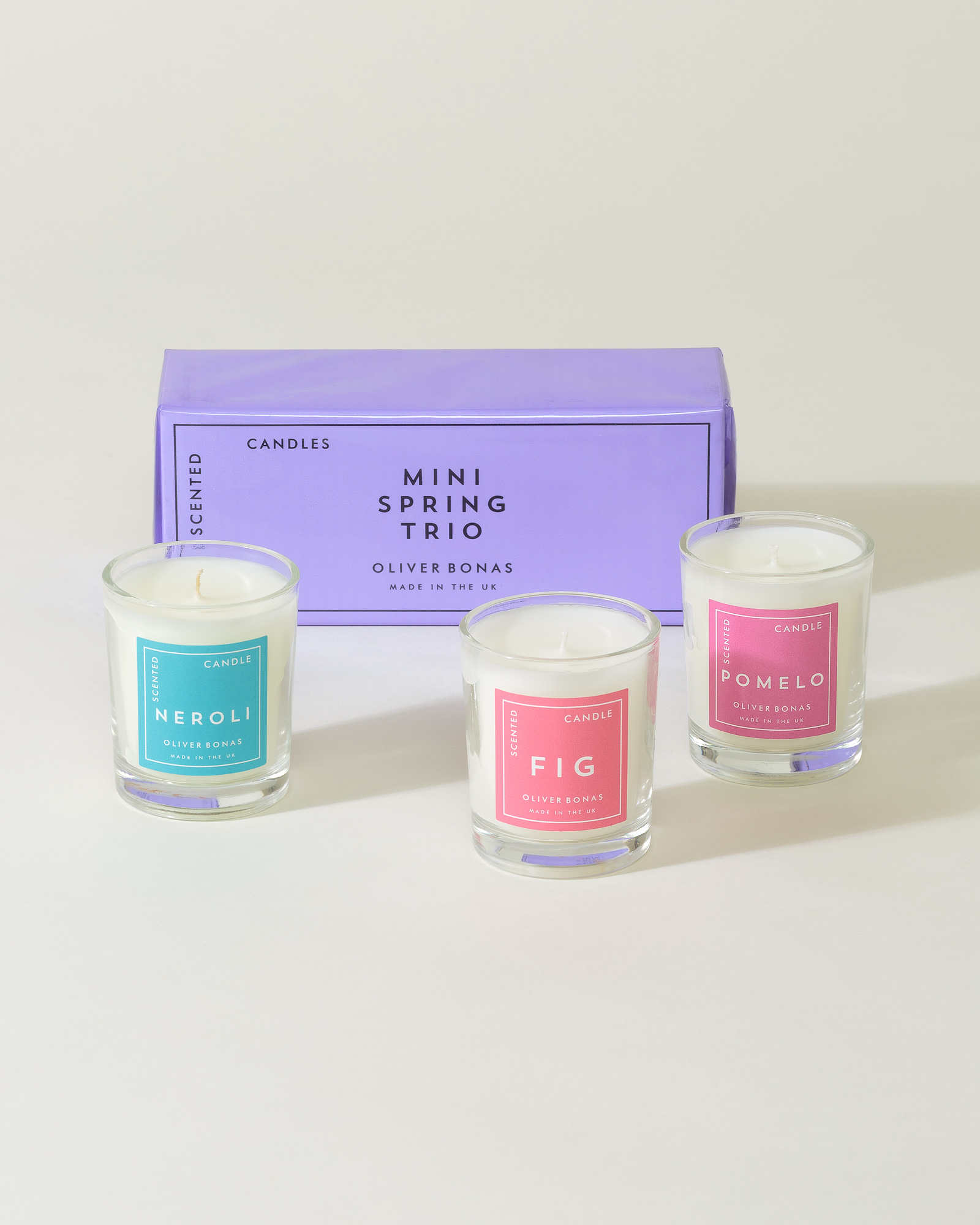 Spring Trio Scented Candles Oliver Bonas