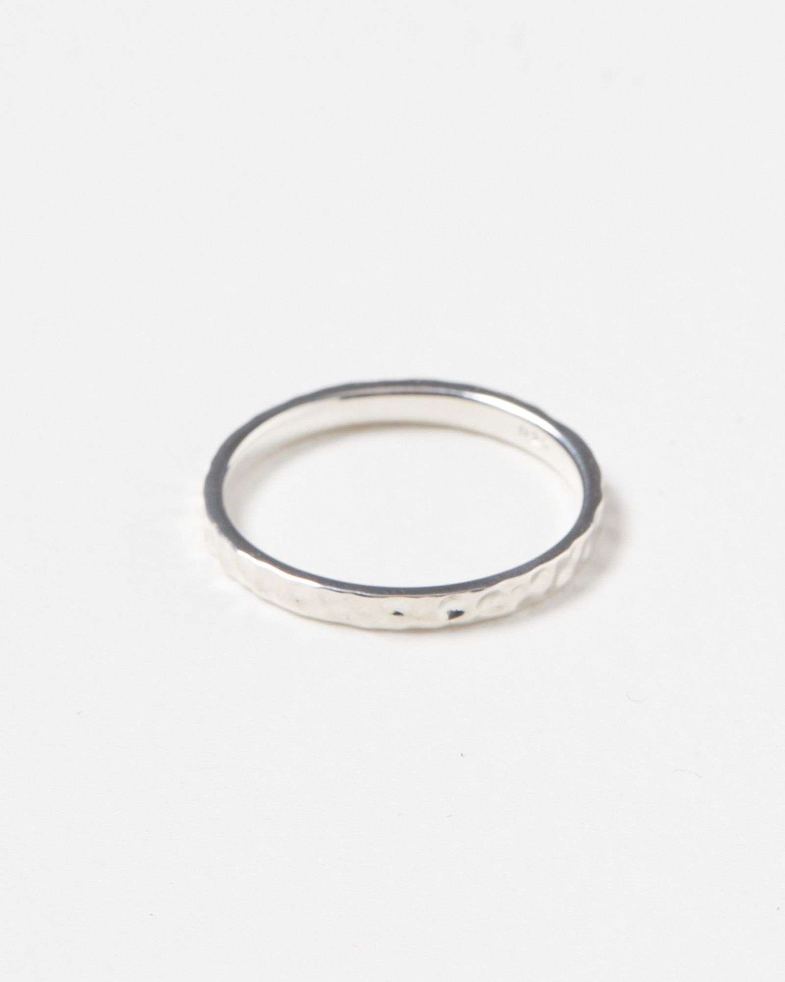 Elena Hammered Silver Ring | Oliver Bonas
