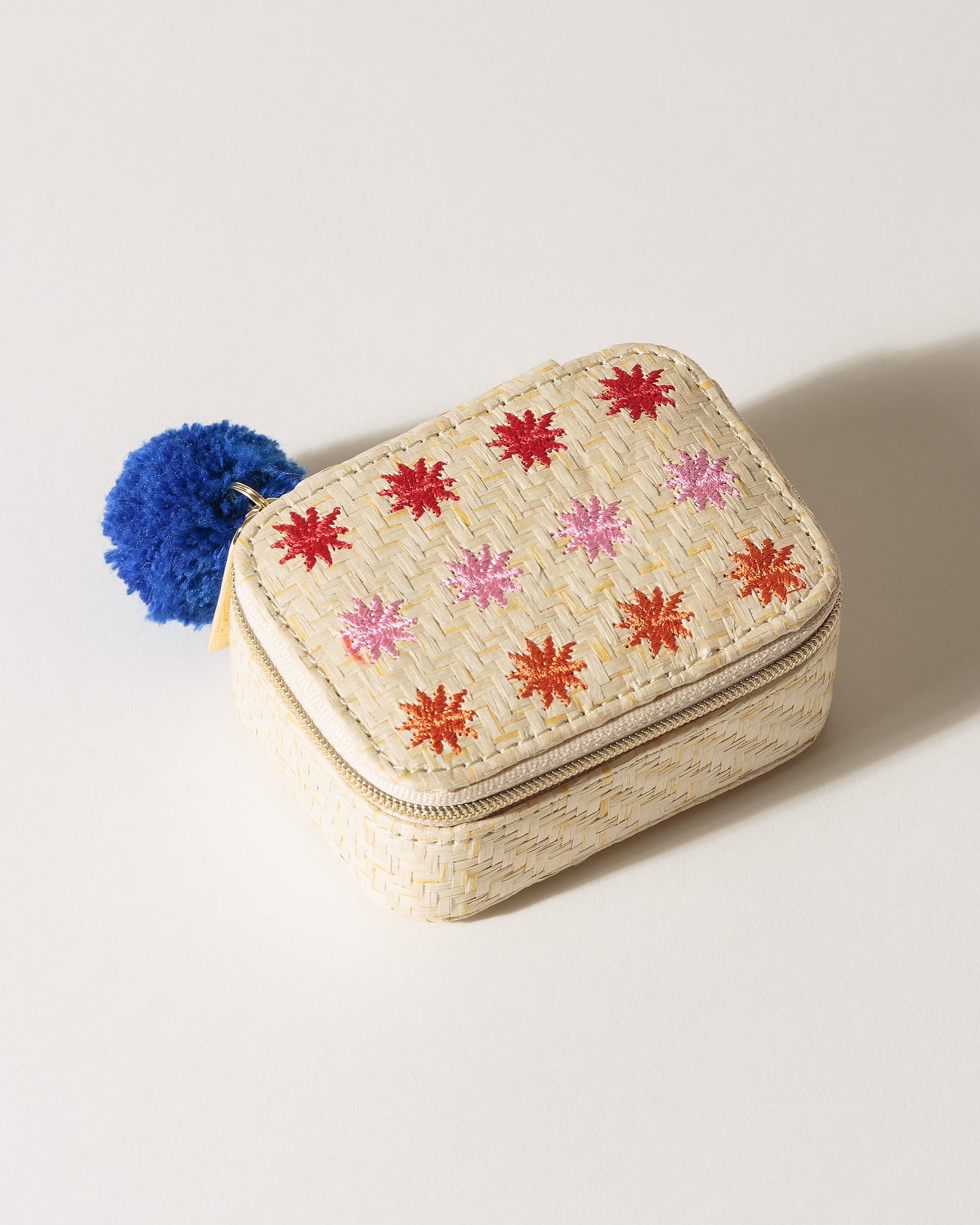 Raffia Mini Travel Jewellery Box Oliver Bonas
