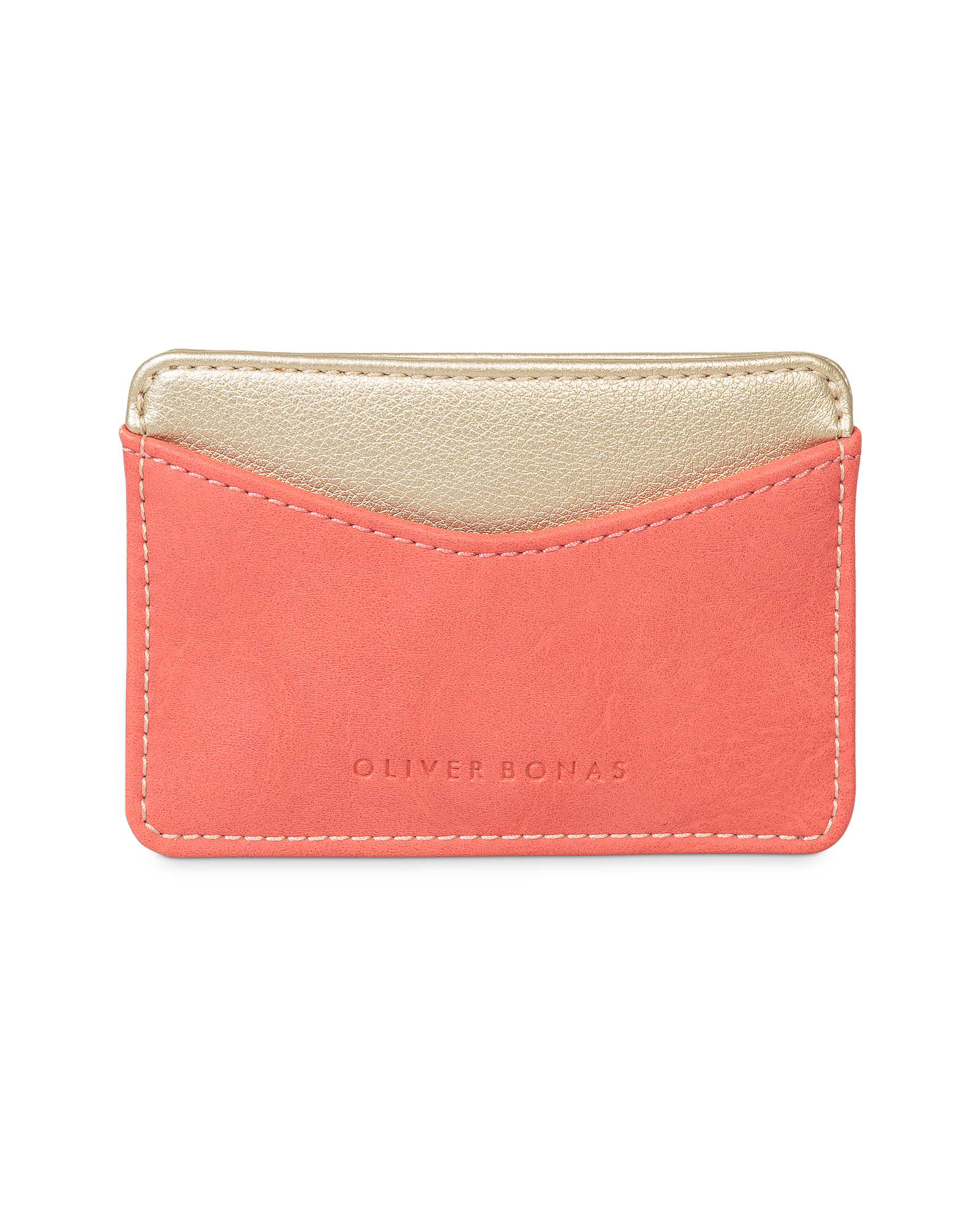 Lily Gold & Orange Card Holder Oliver Bonas