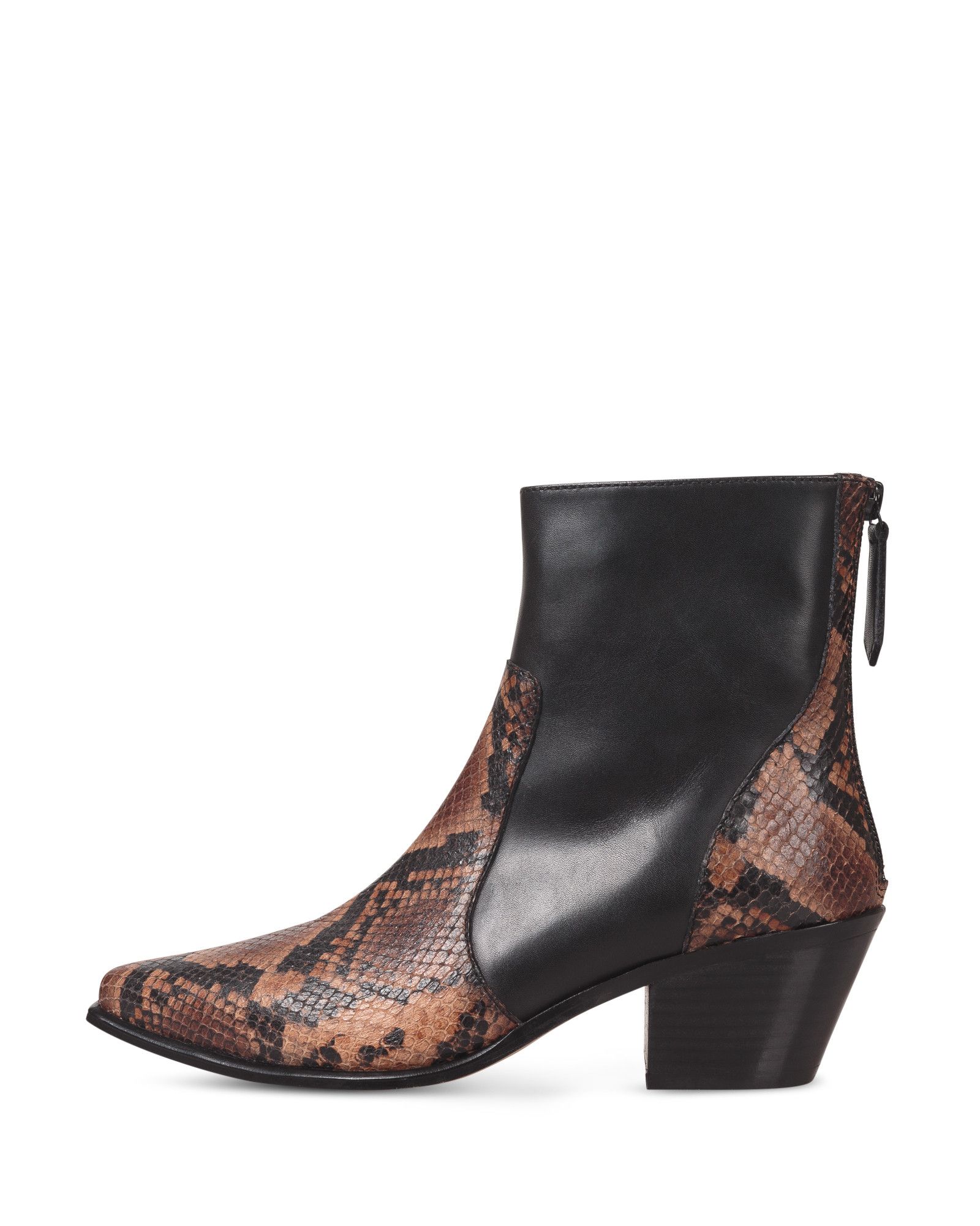 snake leather boots