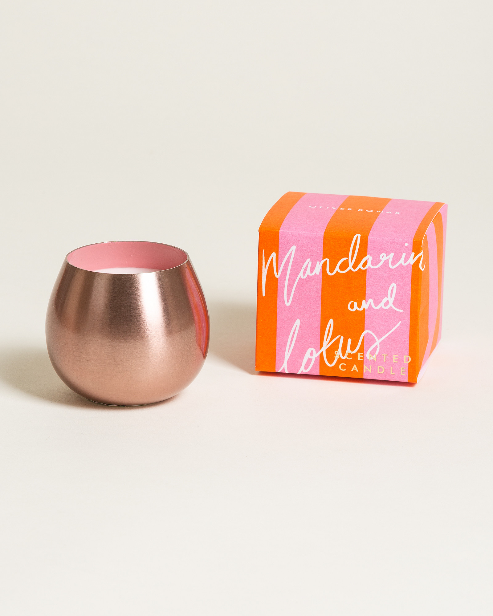 Metallic Scented Candle Oliver Bonas