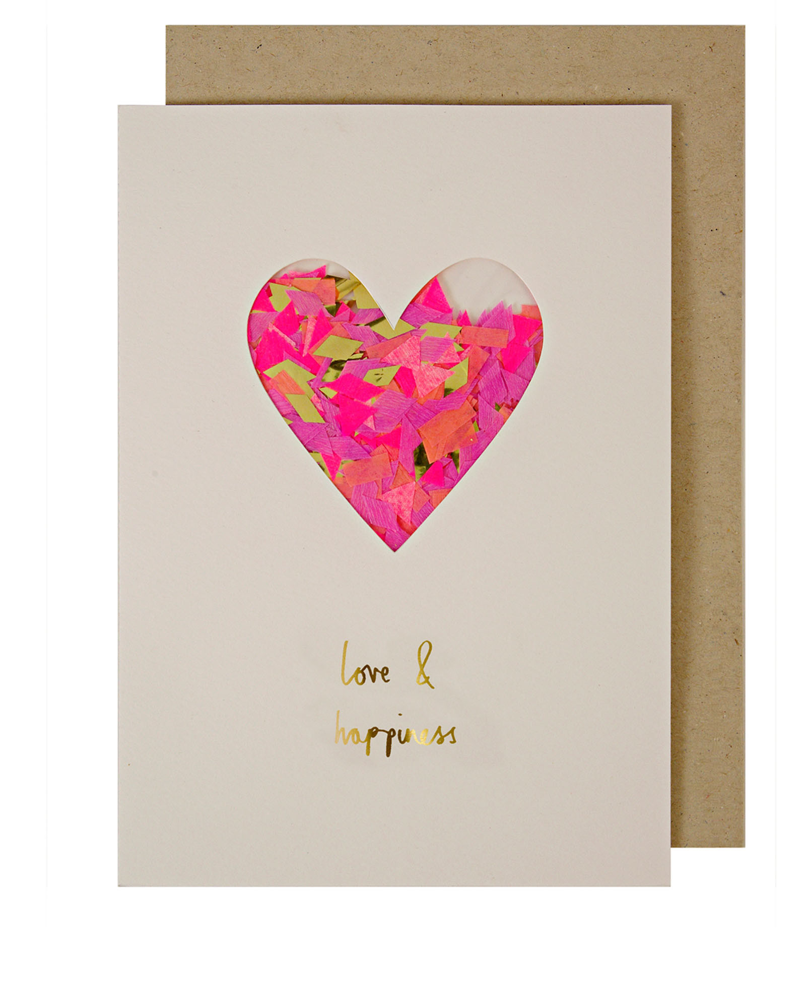 Heart Confetti Anniversary Card Oliver Bonas