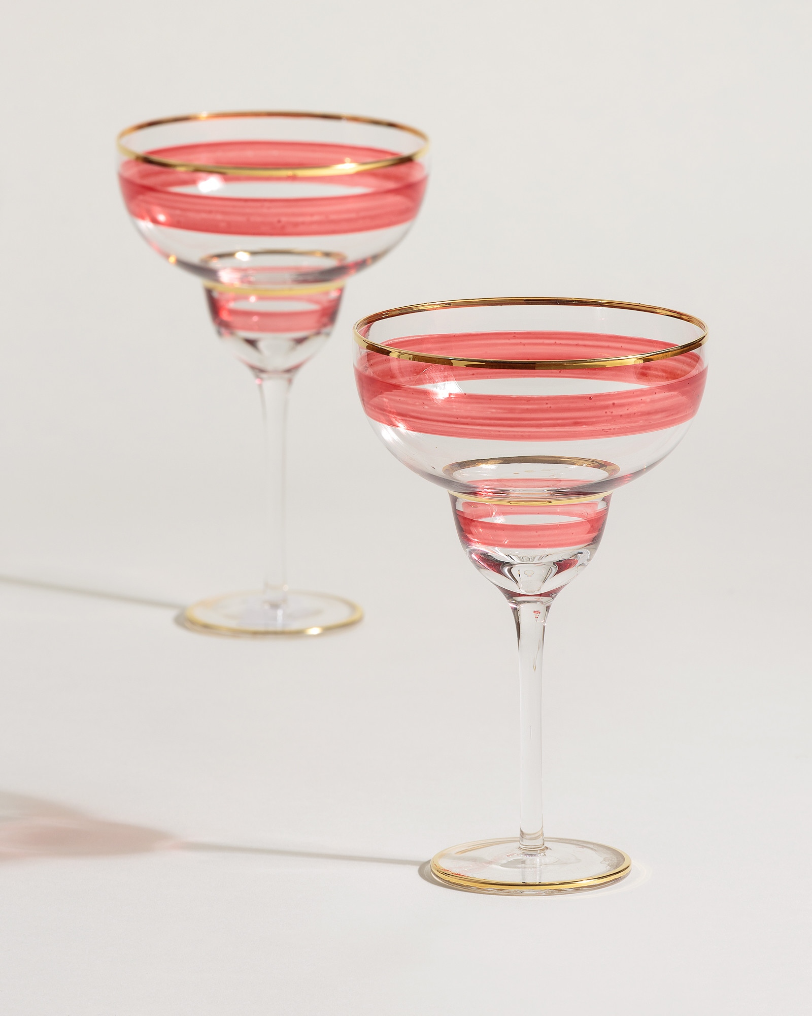 Polosa Red Margarita Glasses Set of Two Oliver Bonas