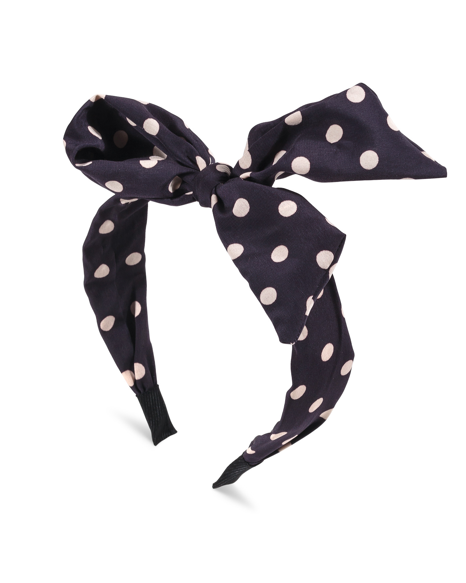 polka dot bow headband
