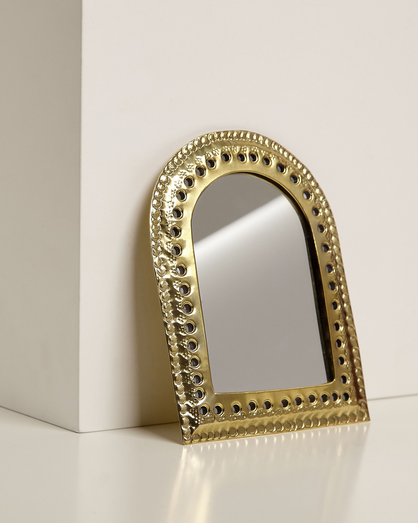 Morocco Gold Brass Wall Mirror Large, Moroccan Style Mirror Gold