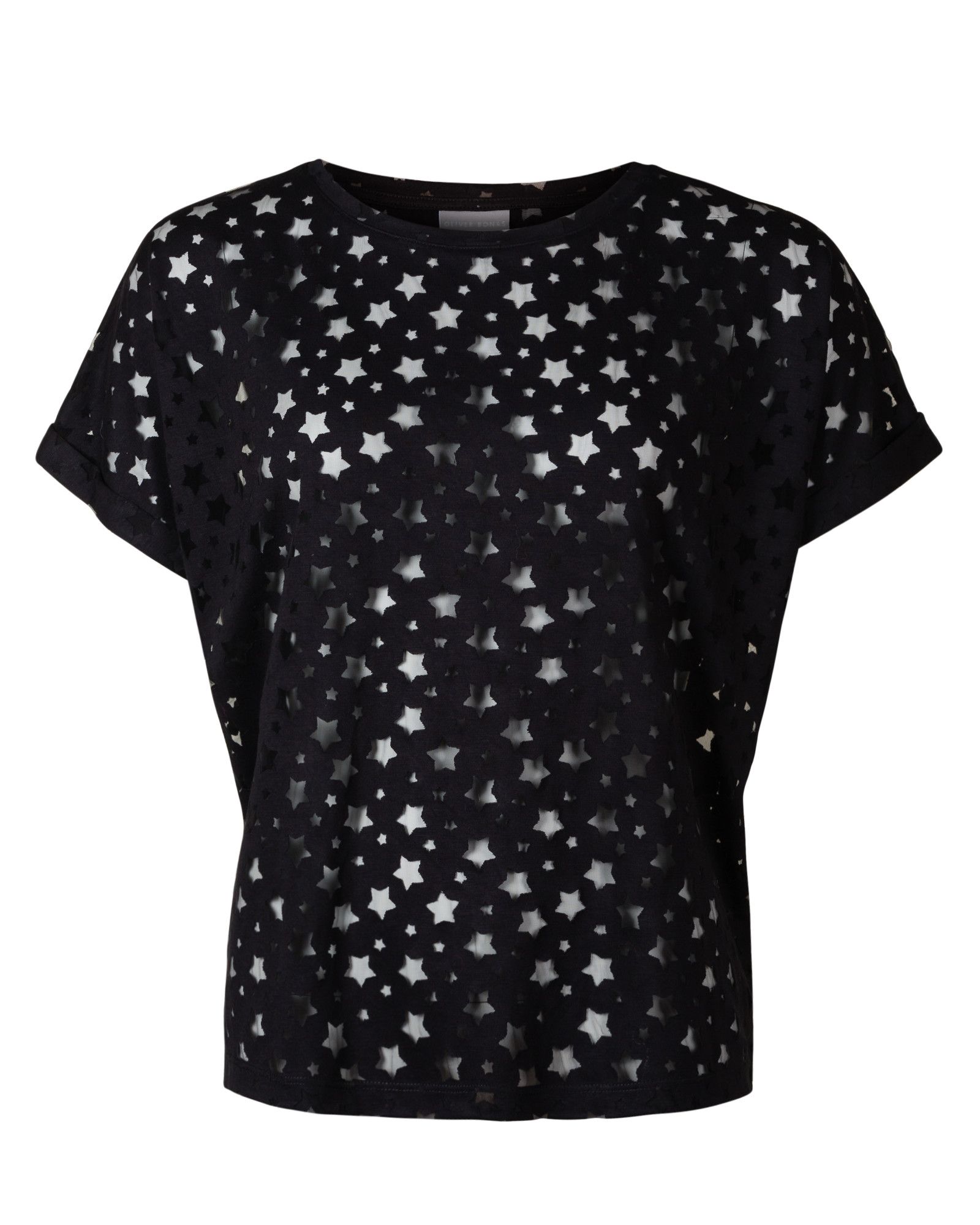 Star Burnout Black T-Shirt | Oliver Bonas