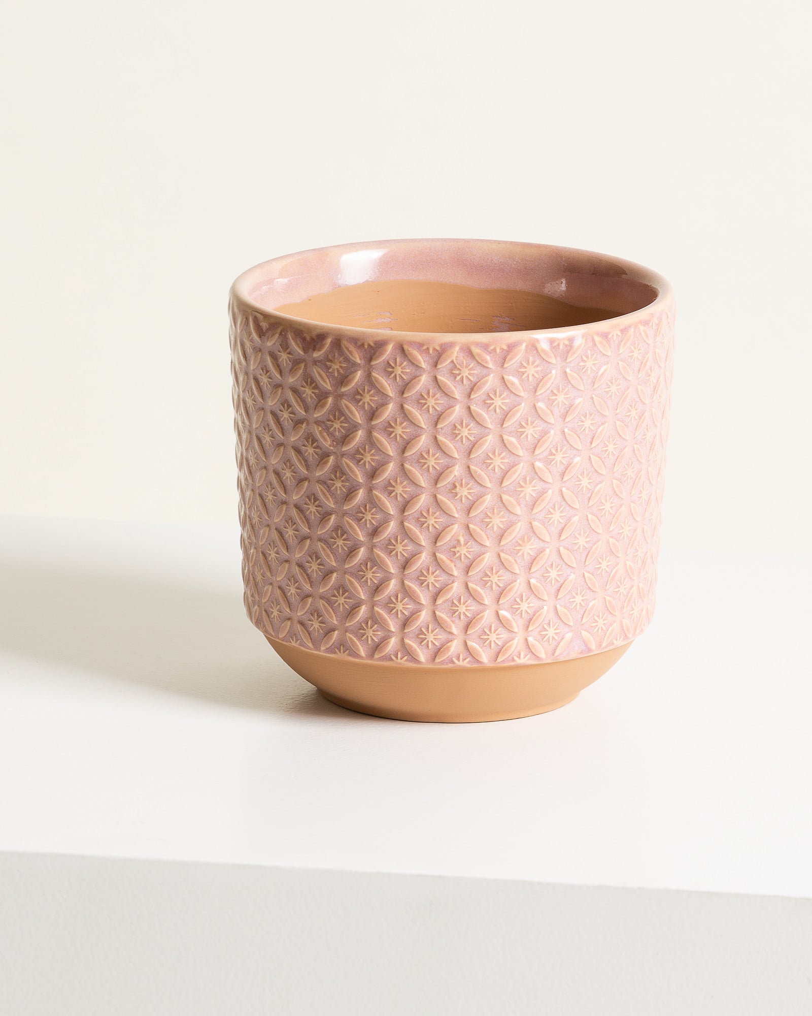 Modelo Geometric Ceramic Plant Pot Small Oliver Bonas