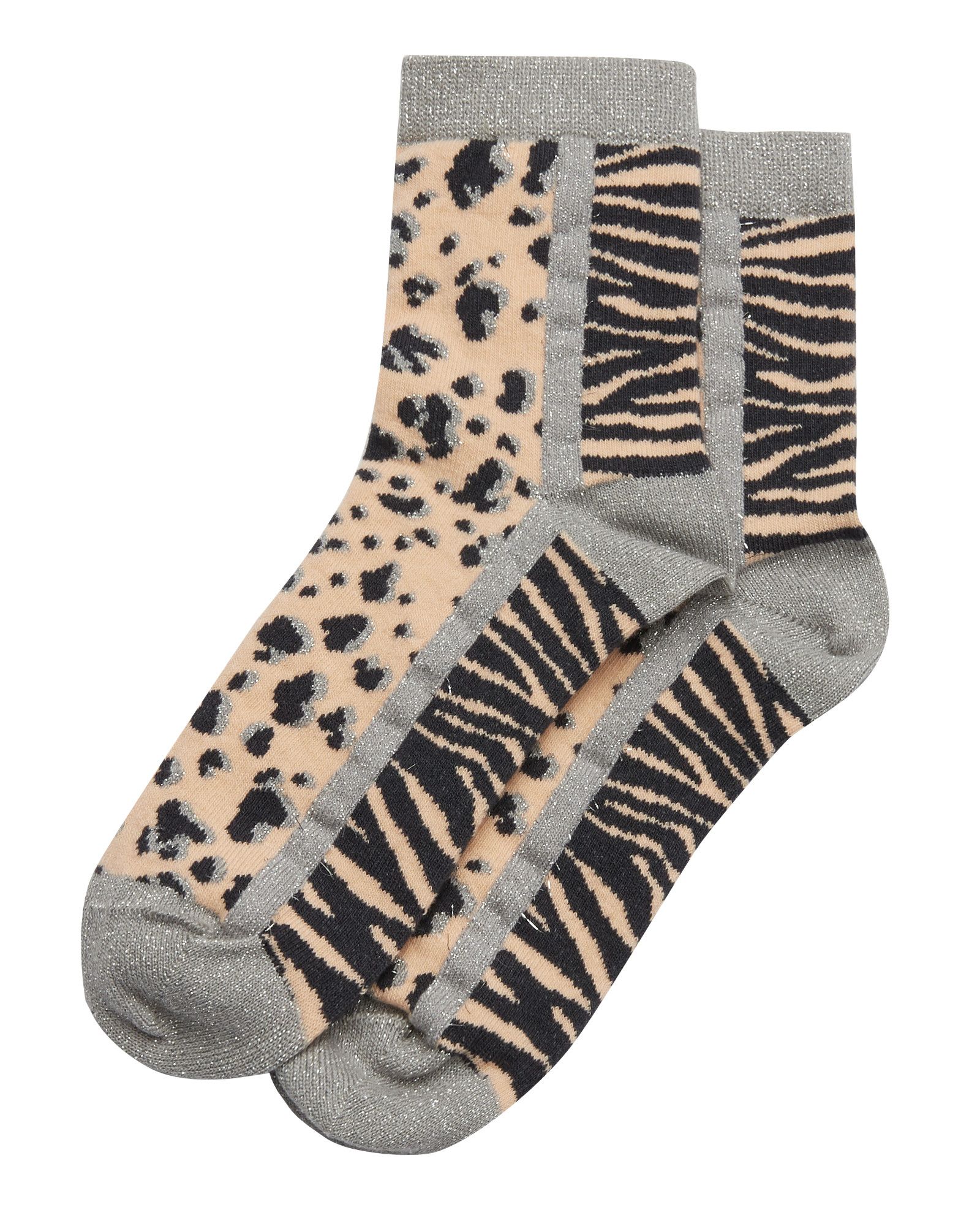 Animal Print Pink Ankle Socks | Oliver Bonas