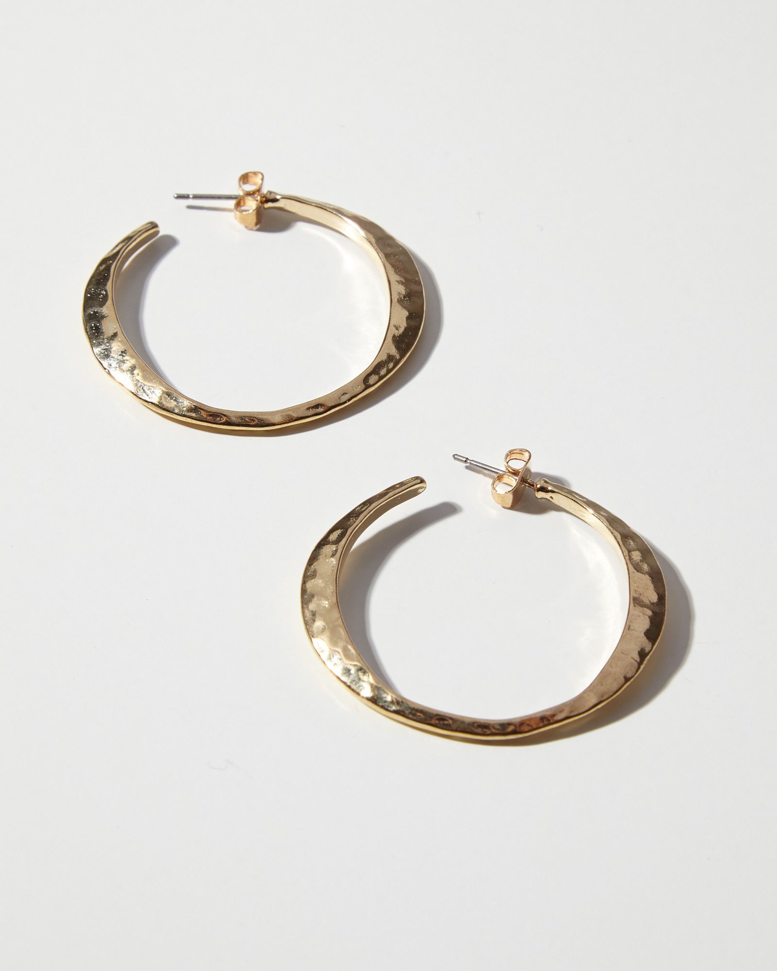 Tansy Textured Hoop Earrings | Oliver Bonas