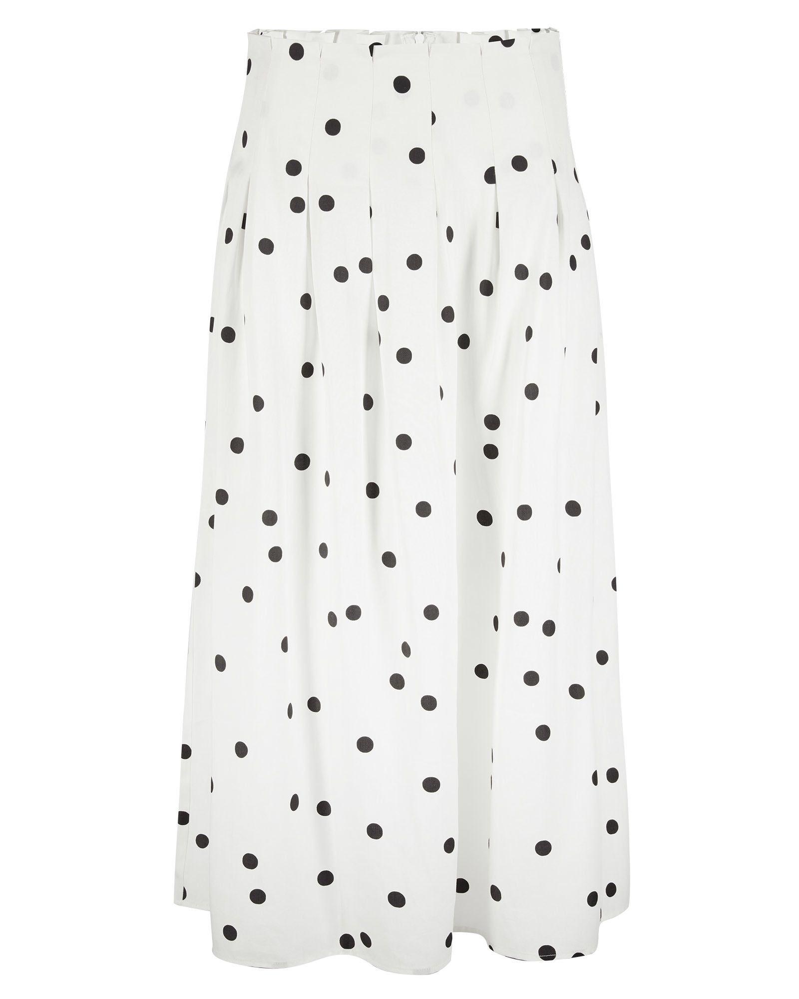 Polka Dot Black & White Midi Skirt | Oliver Bonas