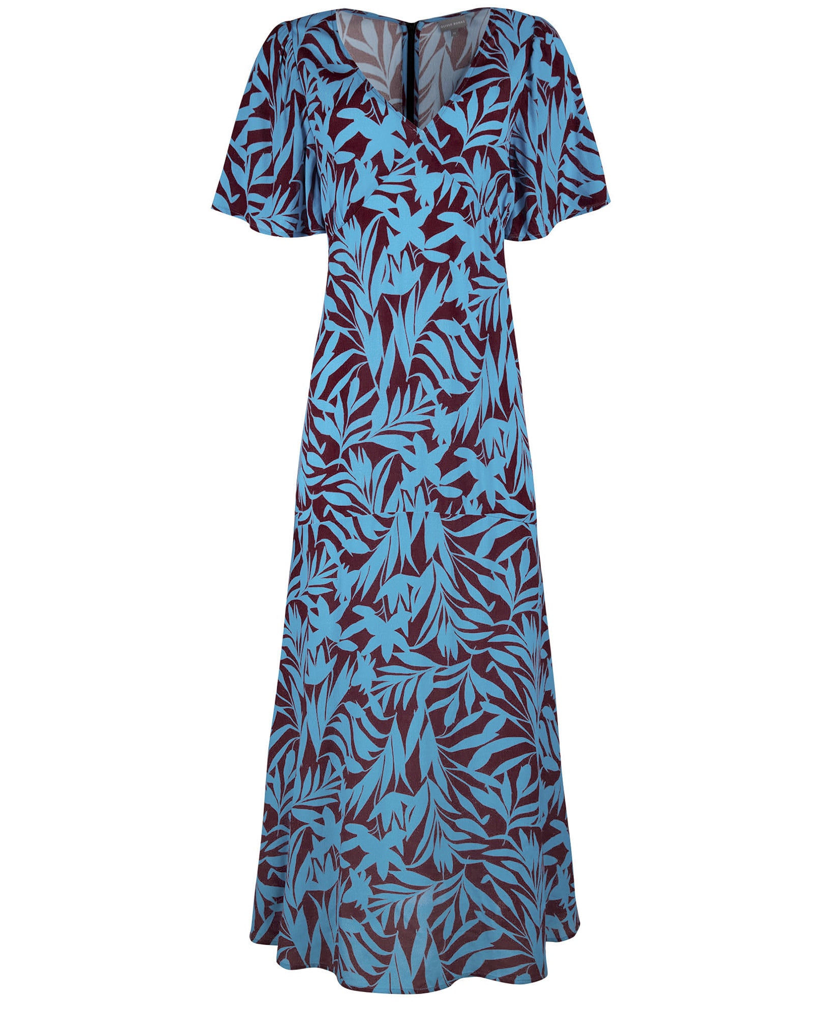 princess polly baby blue dress Women's Blue/Brown Glittery hole-knit dress